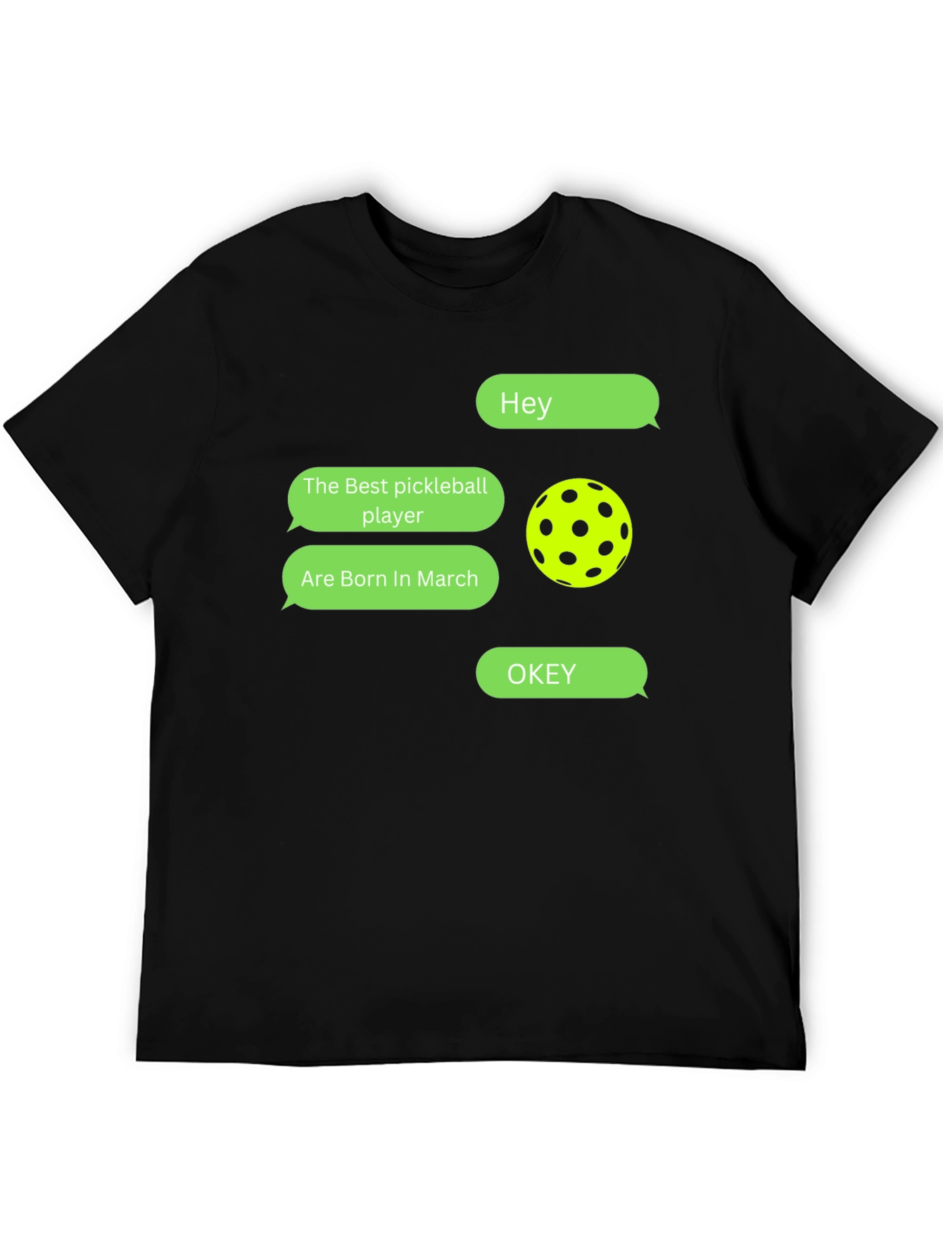 Pickleball Player March Birthday T-Shirt