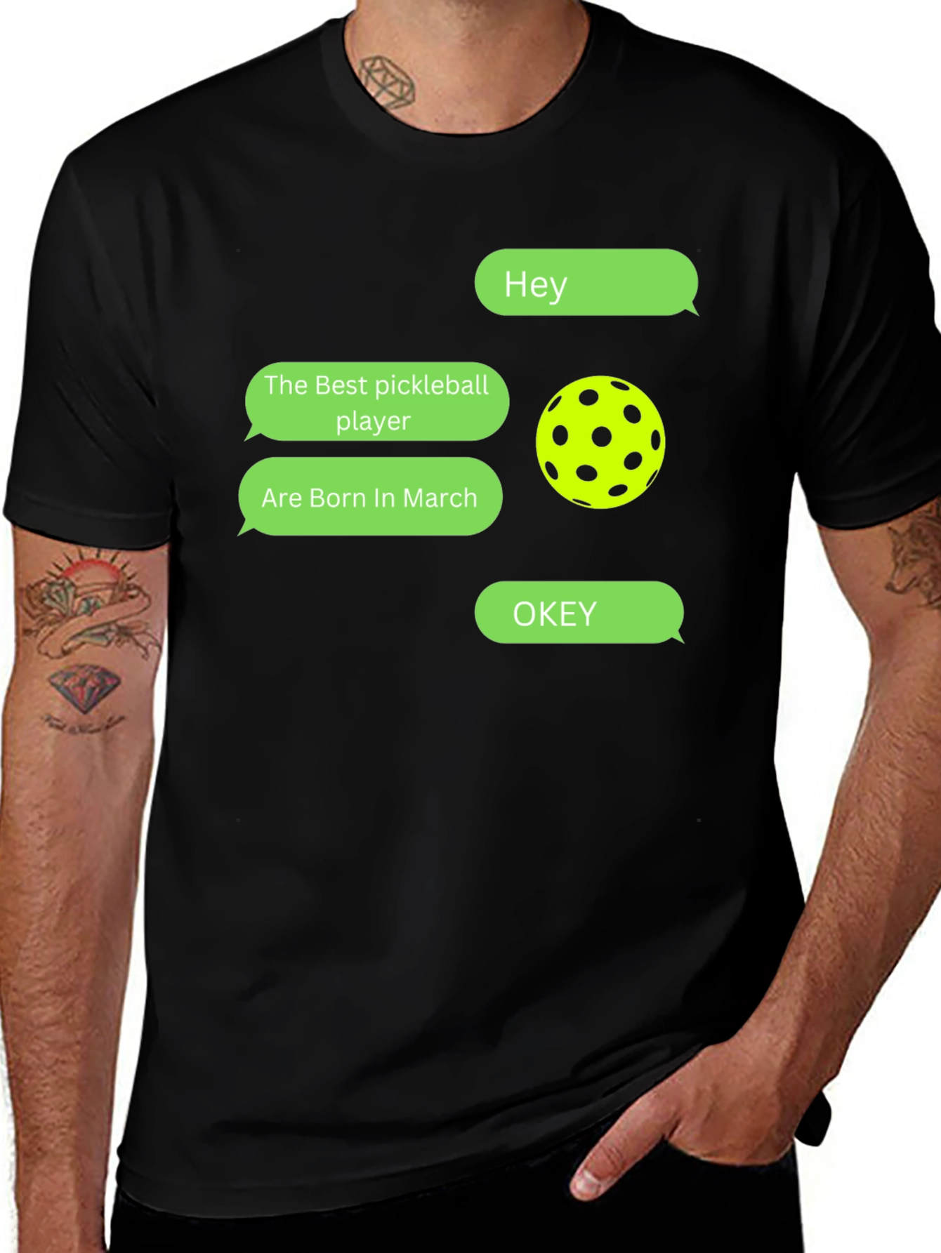 Pickleball Player March Birthday T-Shirt