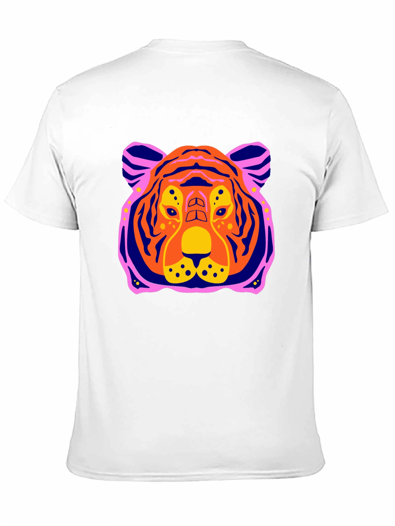 Vibrant Tiger Graphic Tee - Mens Black T-Shirt