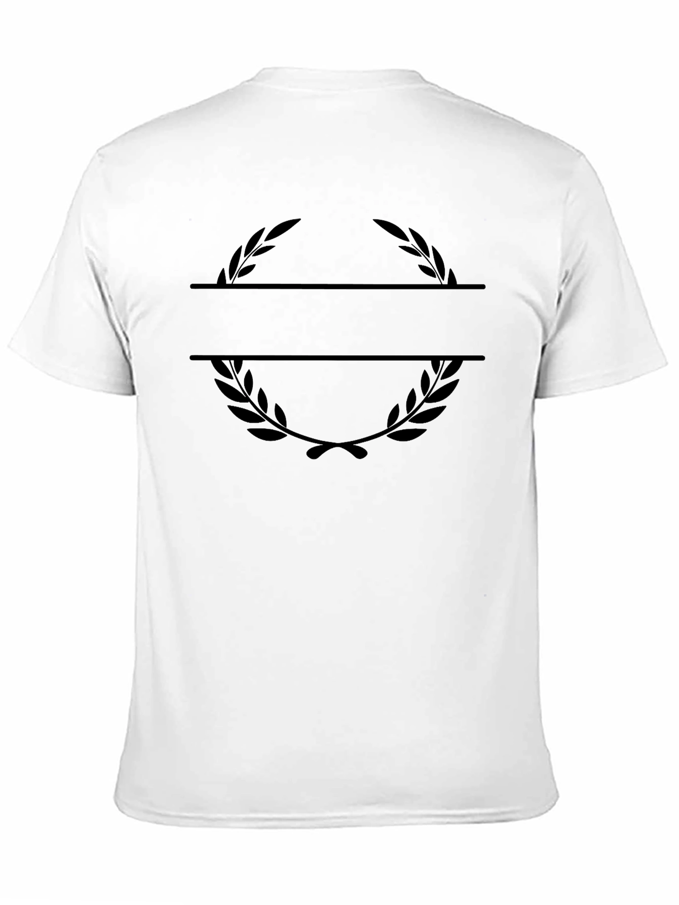 Monogram Laurel Wreath Black T-Shirt