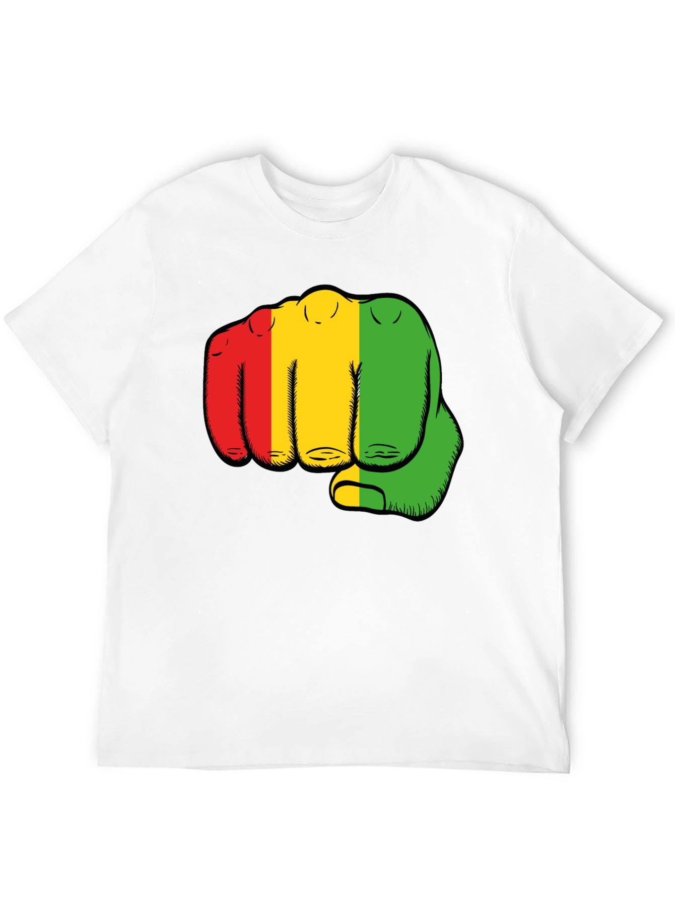 Rasta Fist Graphic Black T-Shirt
