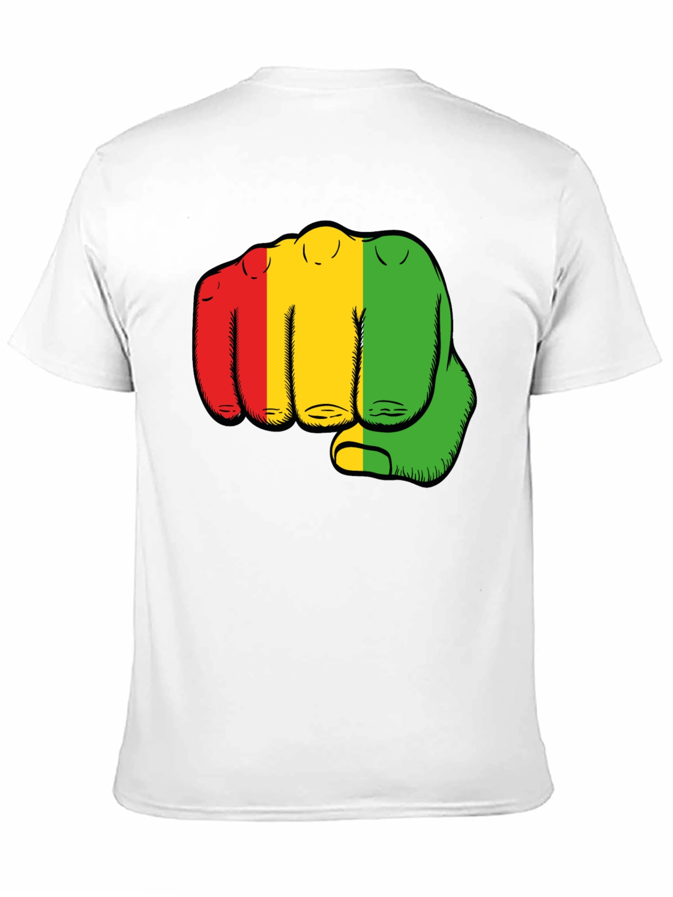 Rasta Fist Graphic Black T-Shirt