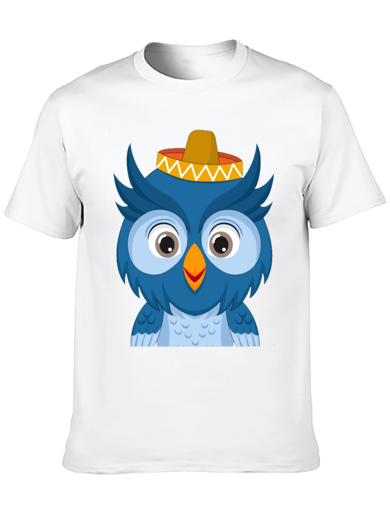Owl Sombrero T-Shirt - Cartoon Animal Tee
