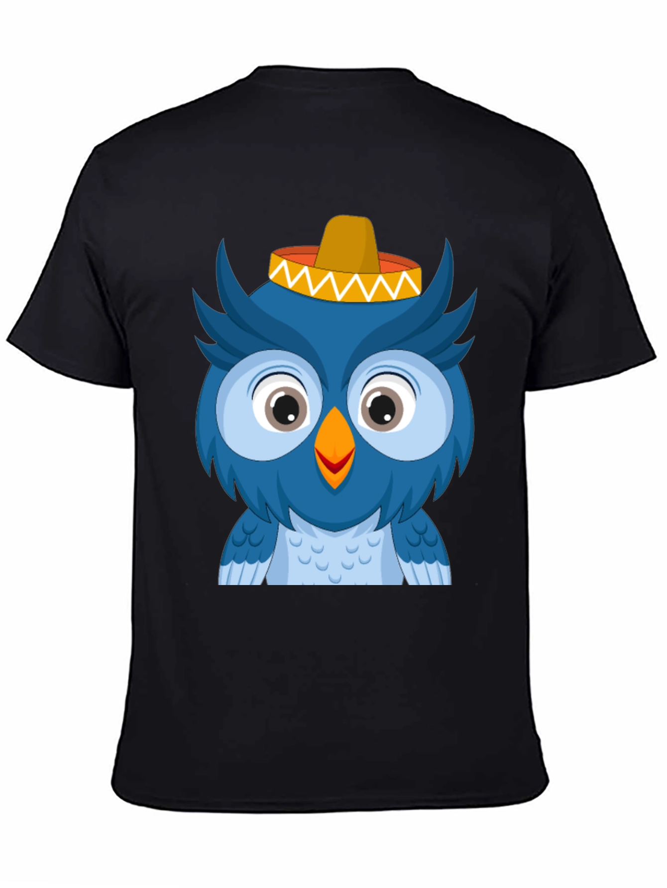 Owl Sombrero T-Shirt - Cartoon Animal Tee