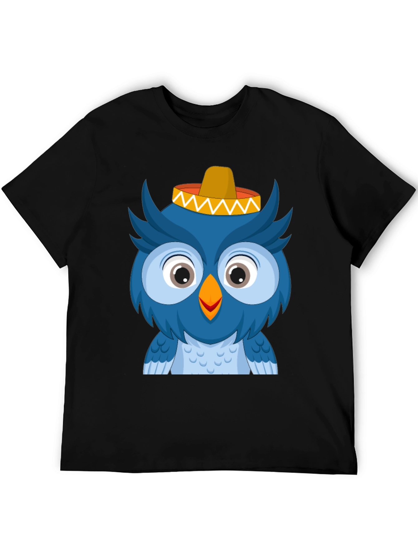 Owl Sombrero T-Shirt - Cartoon Animal Tee