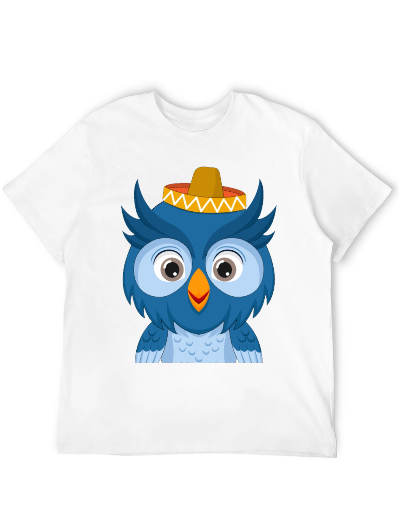 Owl Sombrero T-Shirt - Cartoon Animal Tee