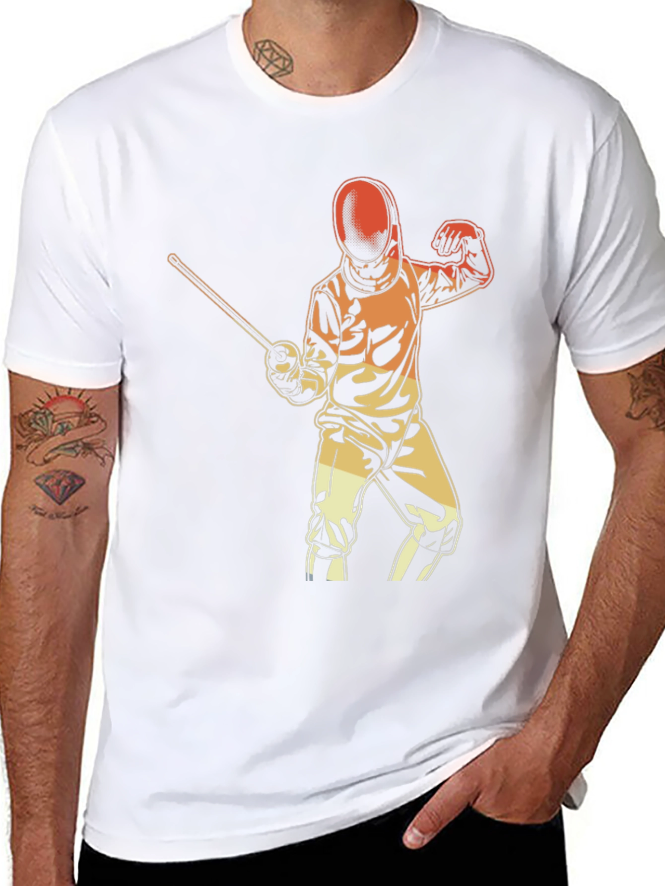 Fencing Sport Graphic Tee