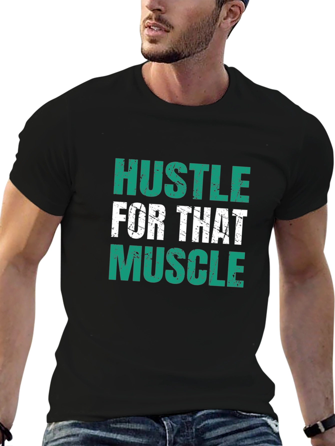 Hustle for That Muscle Graphic Tee