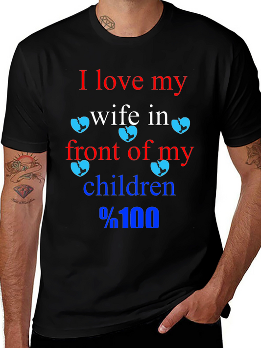 Humorous I Love My Wife Graphic Tee
