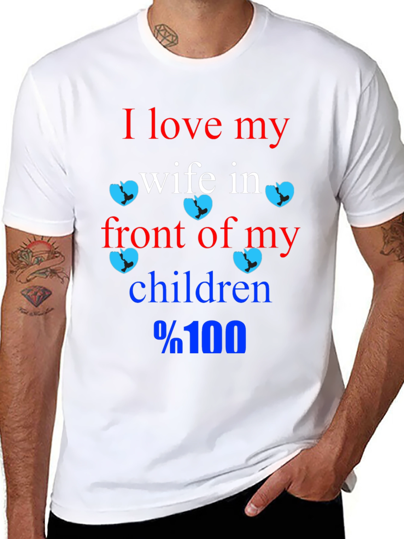 Humorous I Love My Wife Graphic Tee