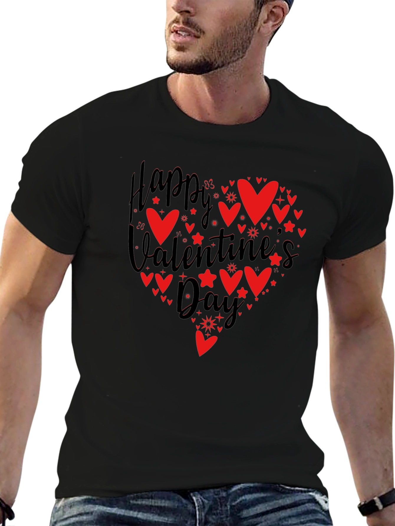 Happy Valentines Day Heart Graphic Tee