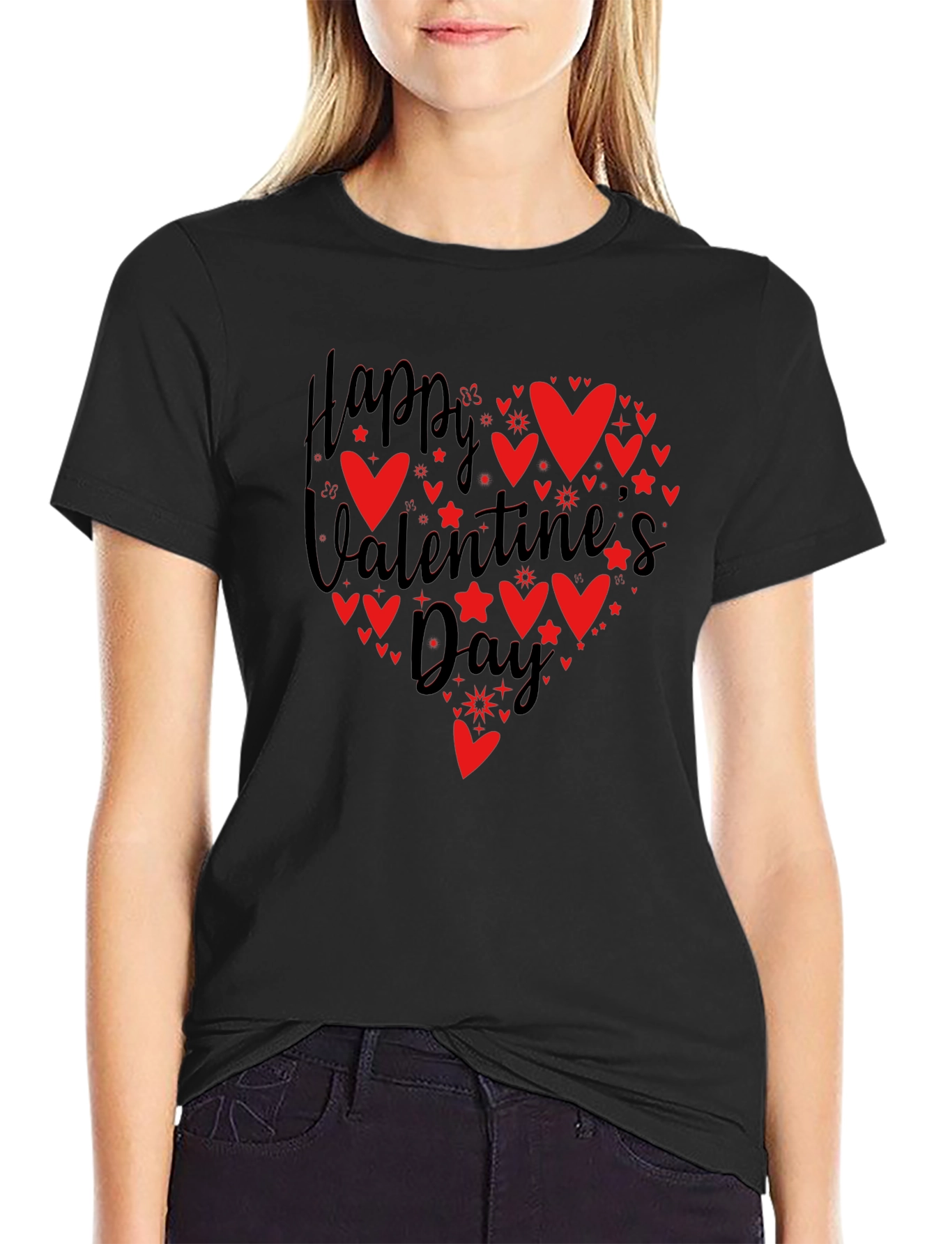 Happy Valentines Day Heart Graphic Tee