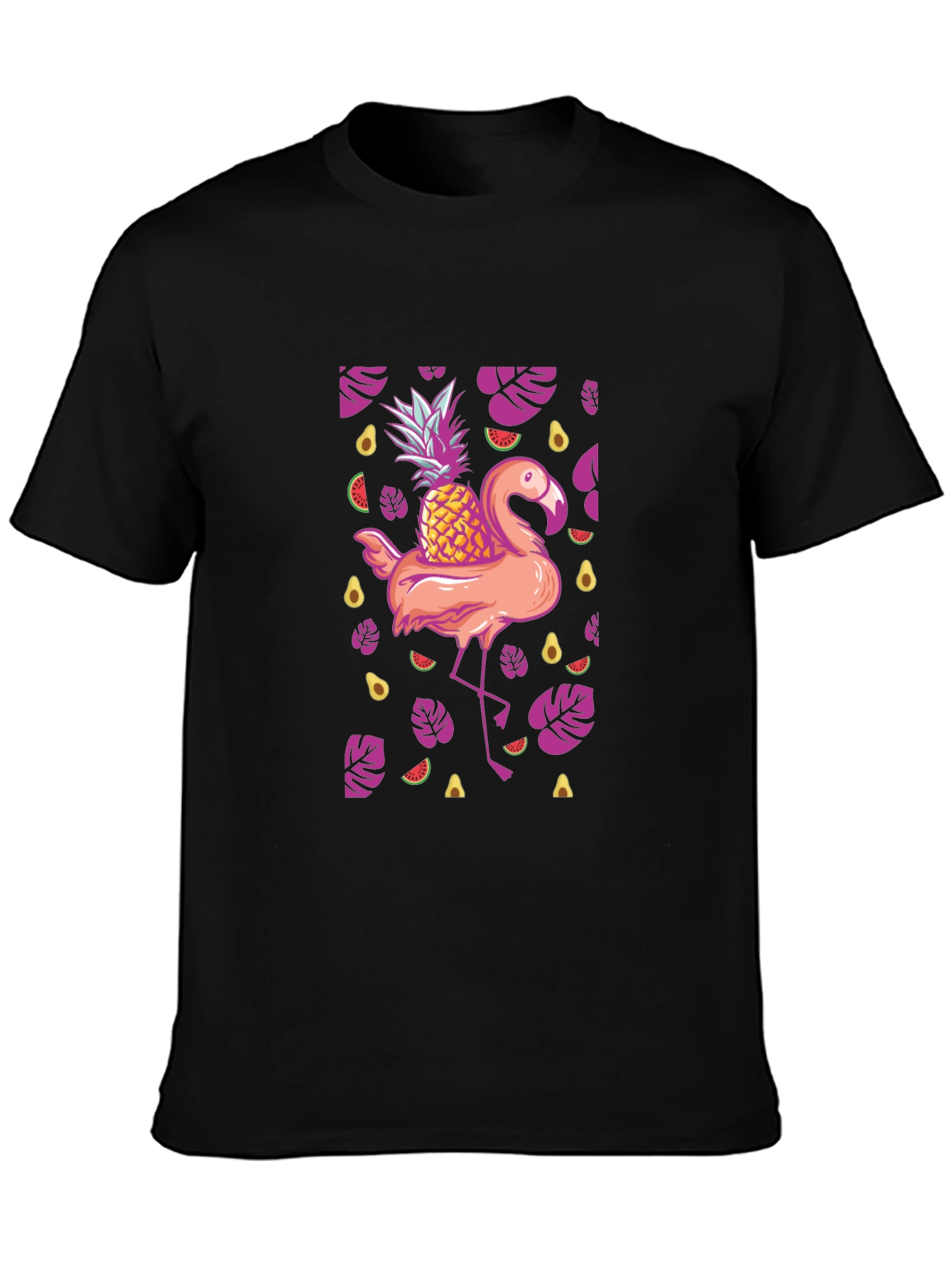 Tropical Flamingo Pineapple T-Shirt