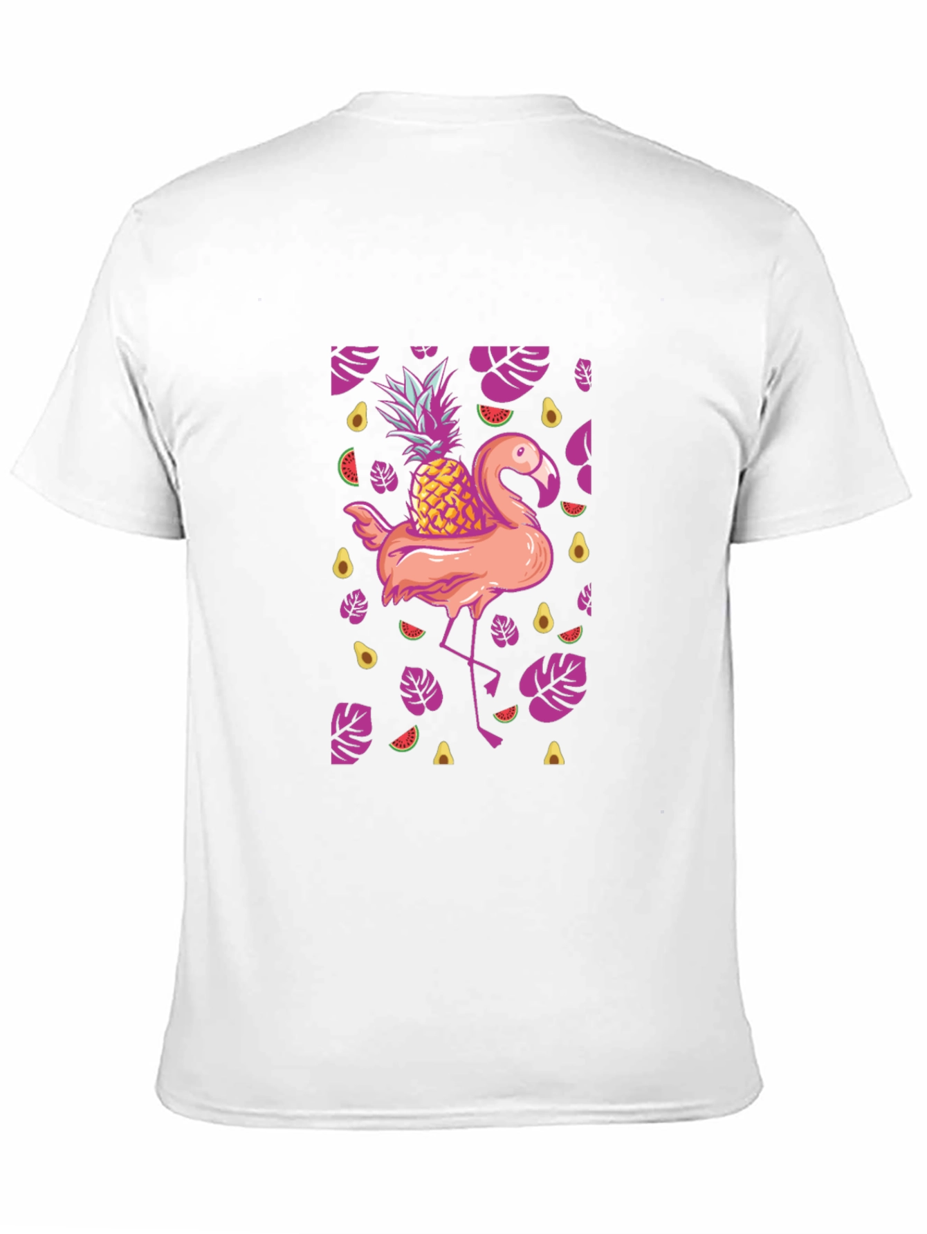 Tropical Flamingo Pineapple T-Shirt