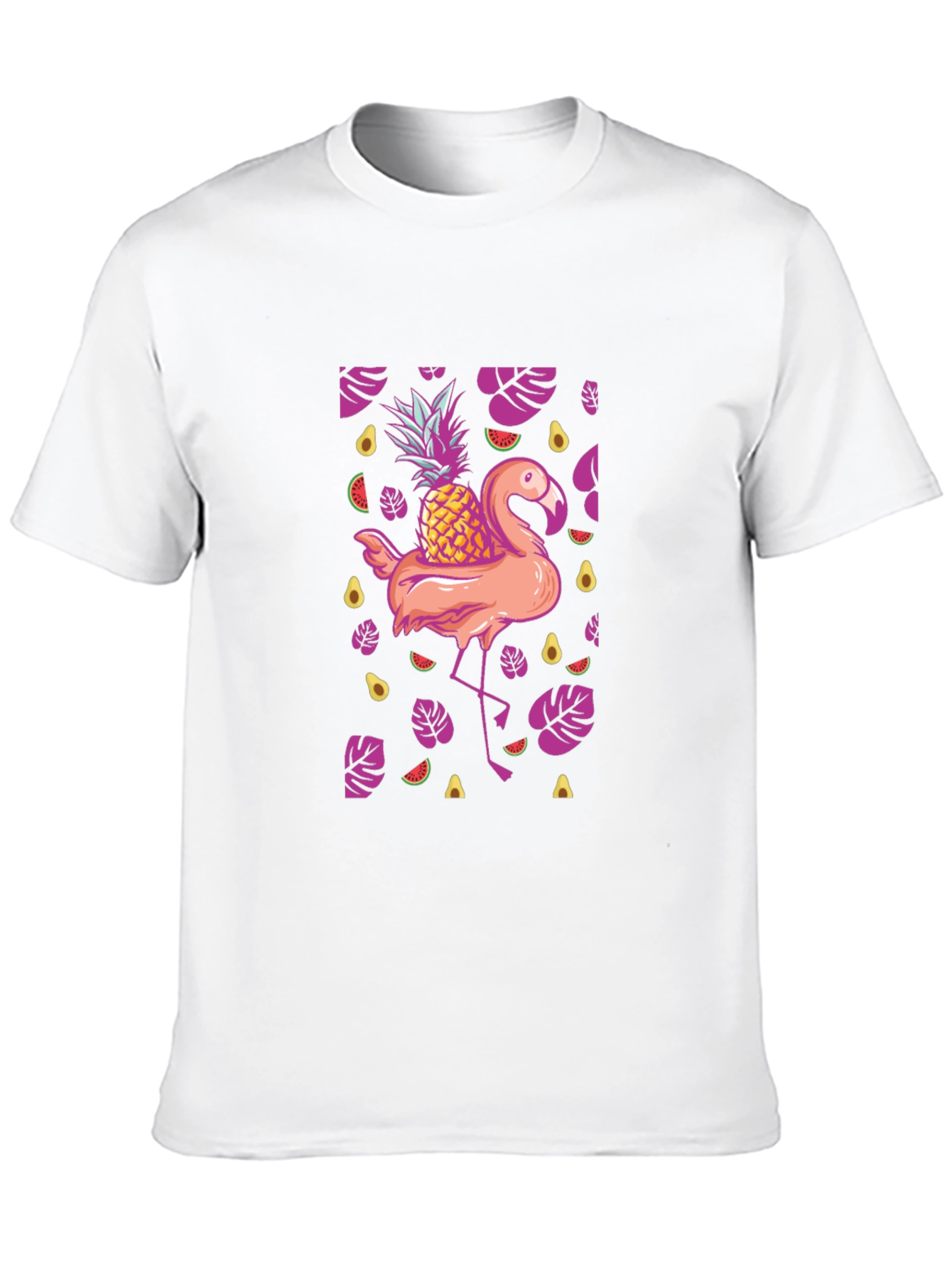 Tropical Flamingo Pineapple T-Shirt