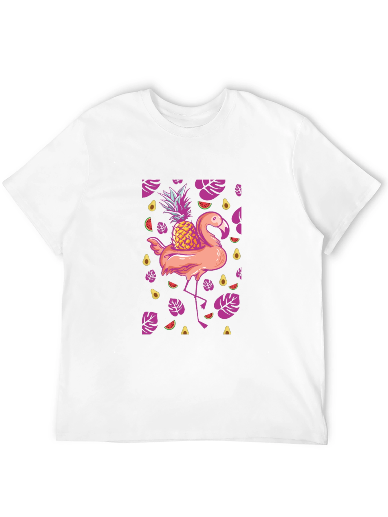 Tropical Flamingo Pineapple T-Shirt