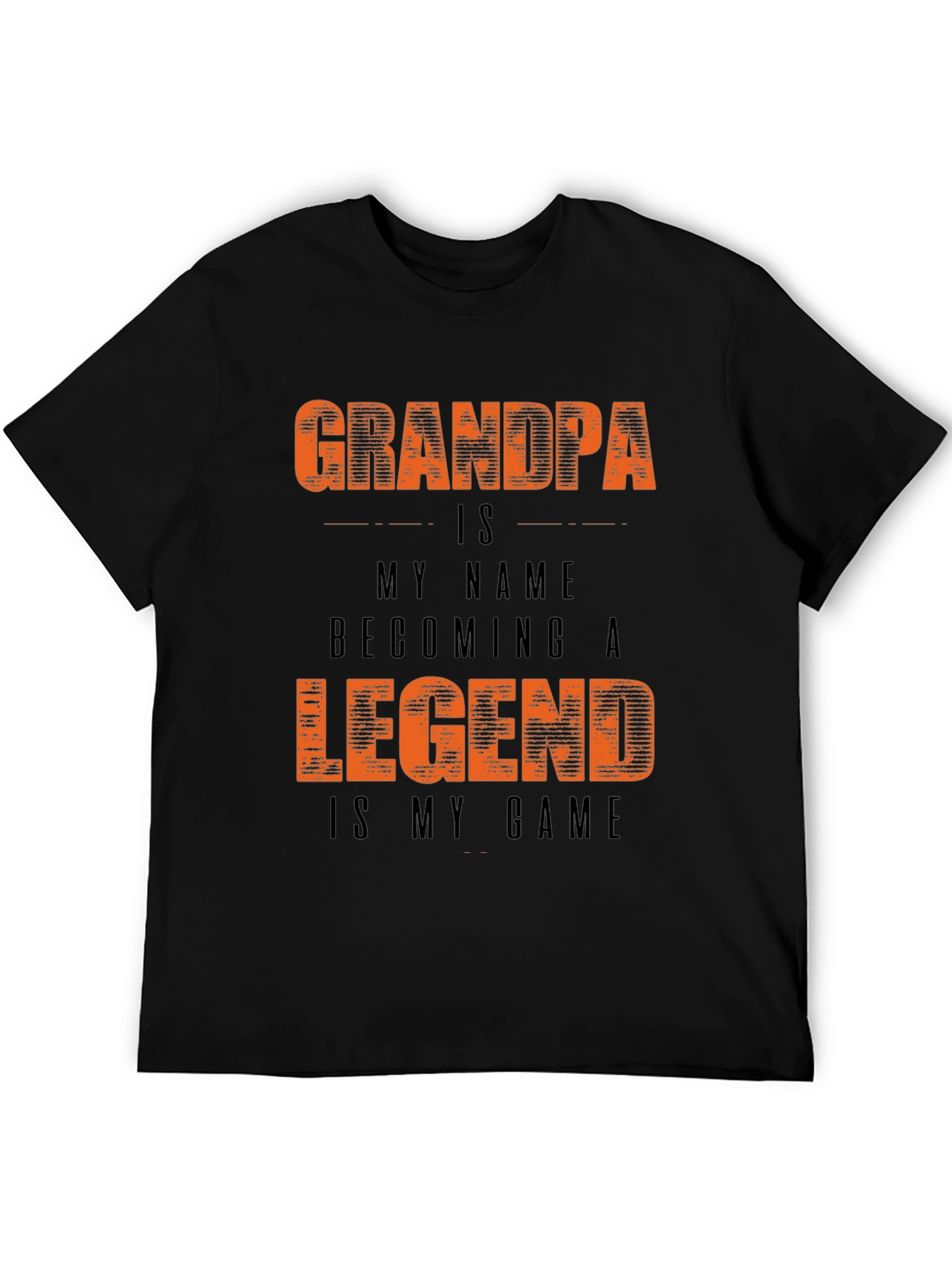 Grandpa Legend Graphic Tee - Stylish Black T-Shirt