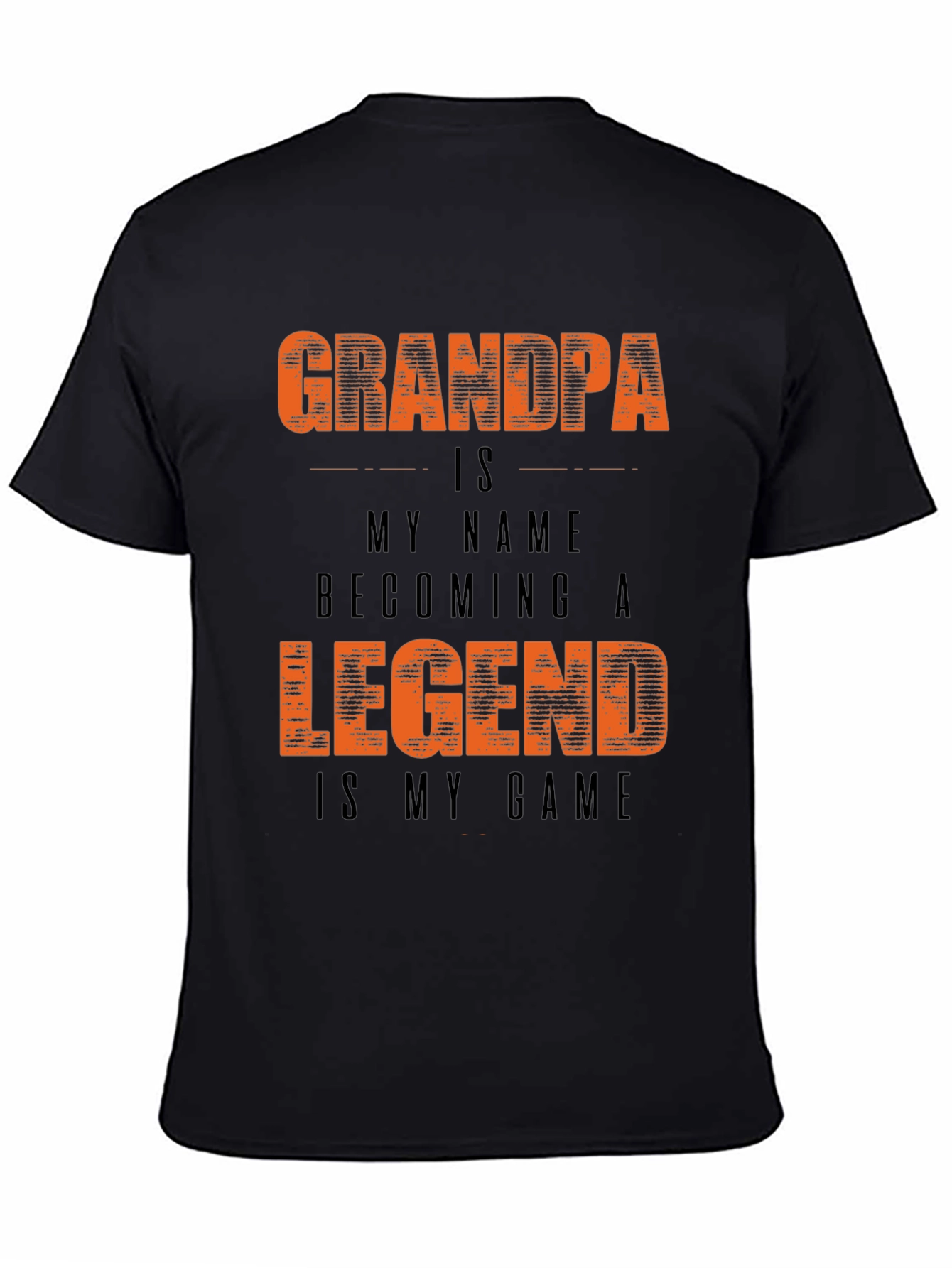 Grandpa Legend Graphic Tee - Stylish Black T-Shirt