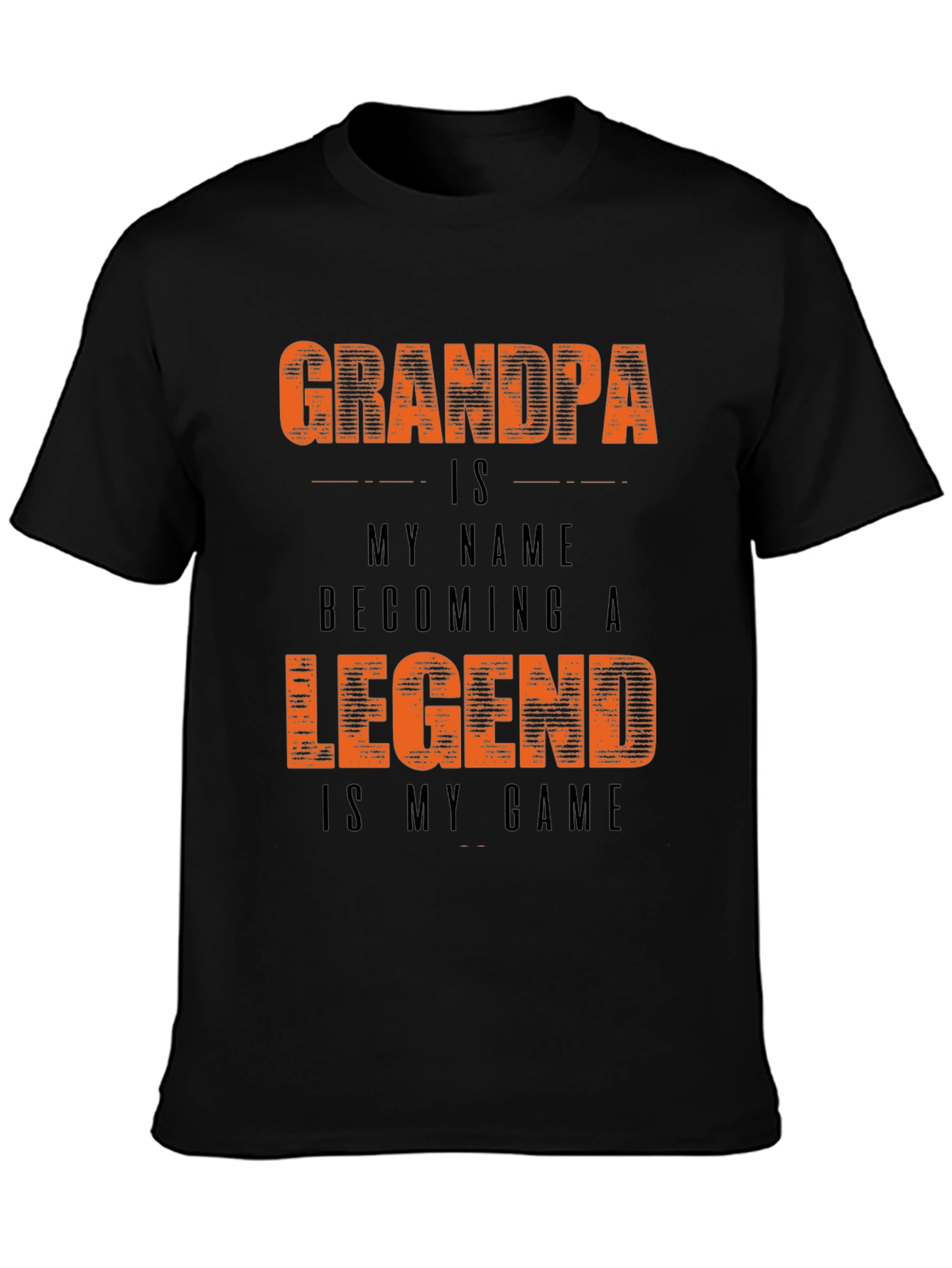 Grandpa Legend Graphic Tee - Stylish Black T-Shirt