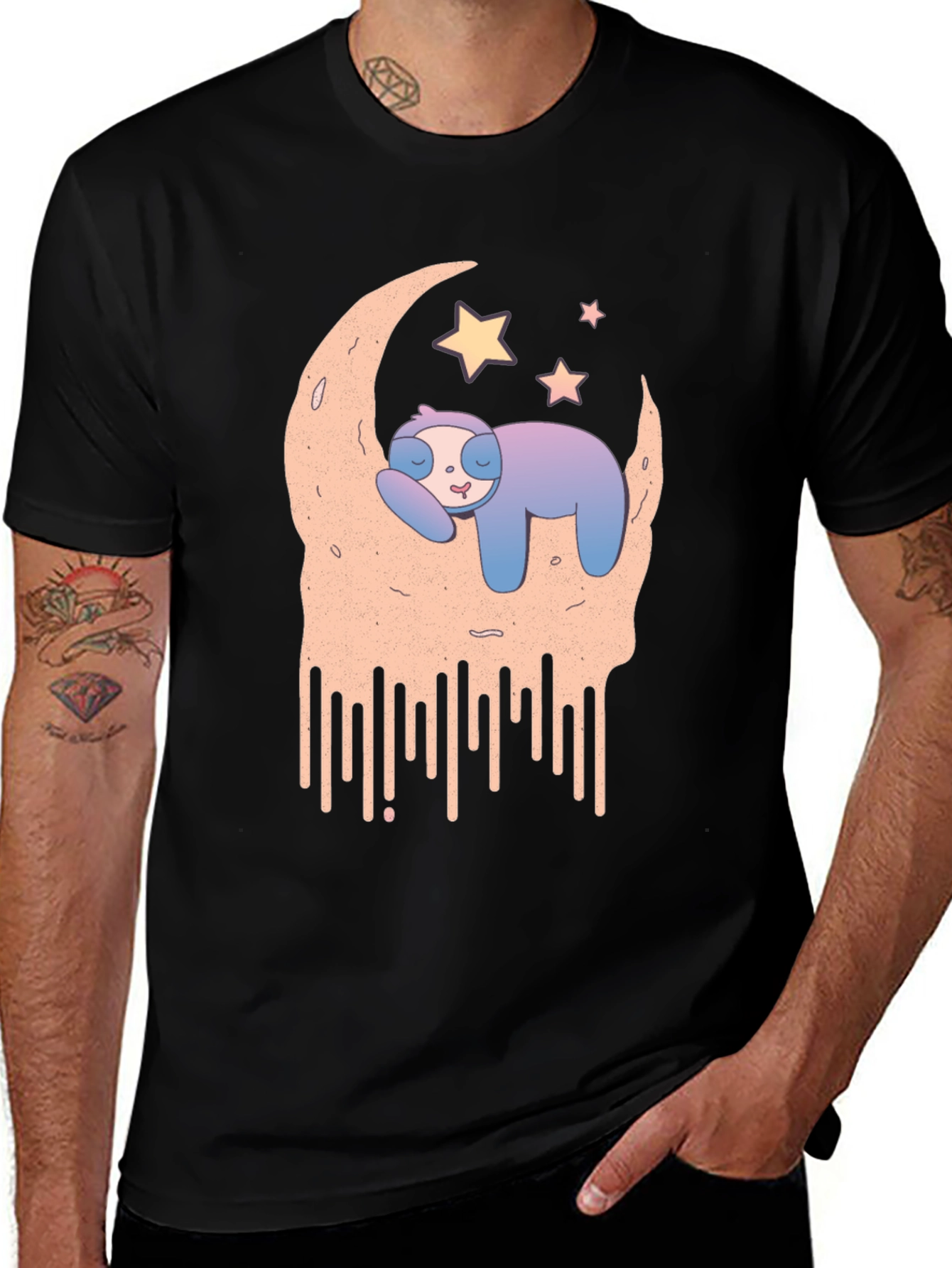 Sloth Moon T-Shirt - Cozy Sleep Tee