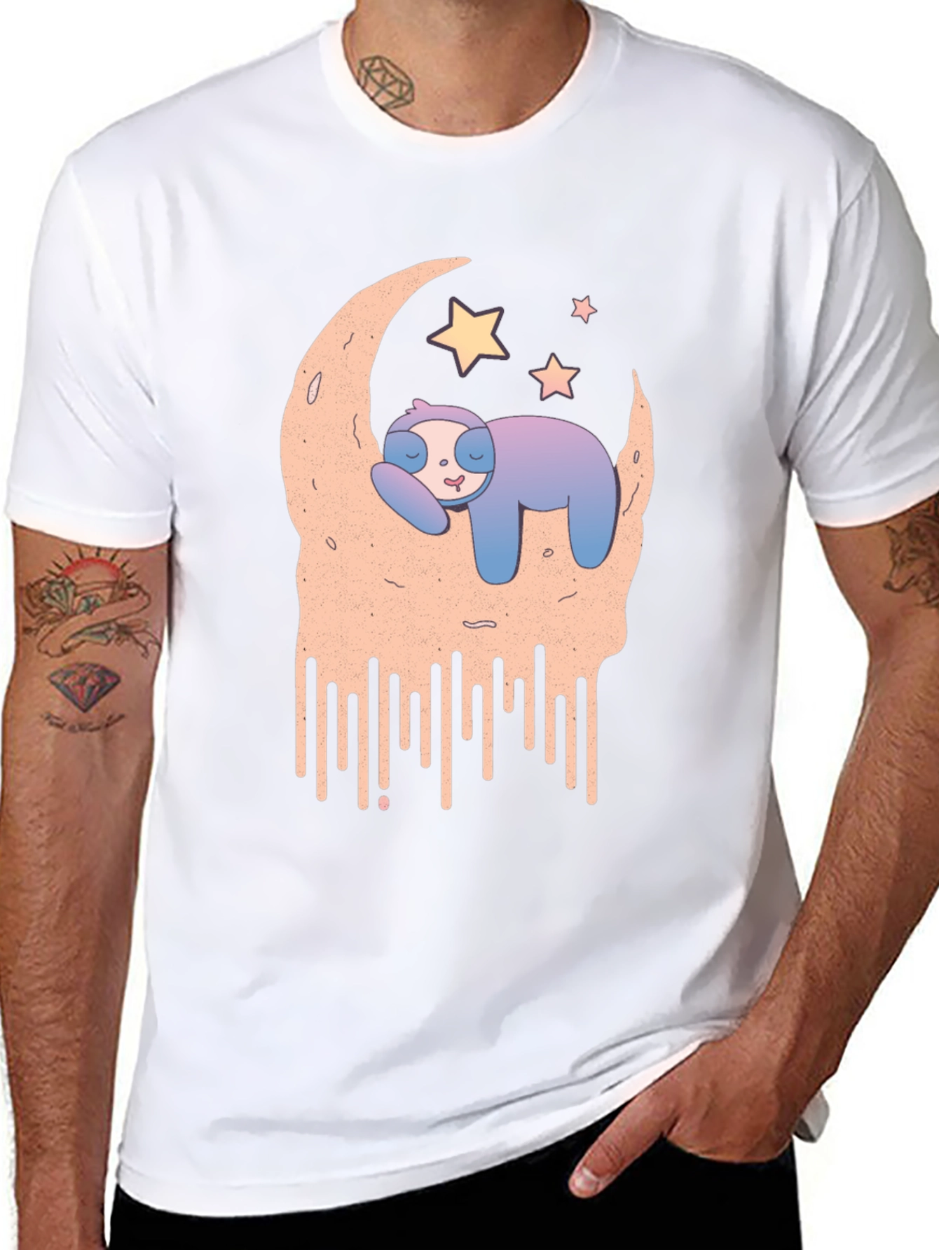 Sloth Moon T-Shirt - Cozy Sleep Tee