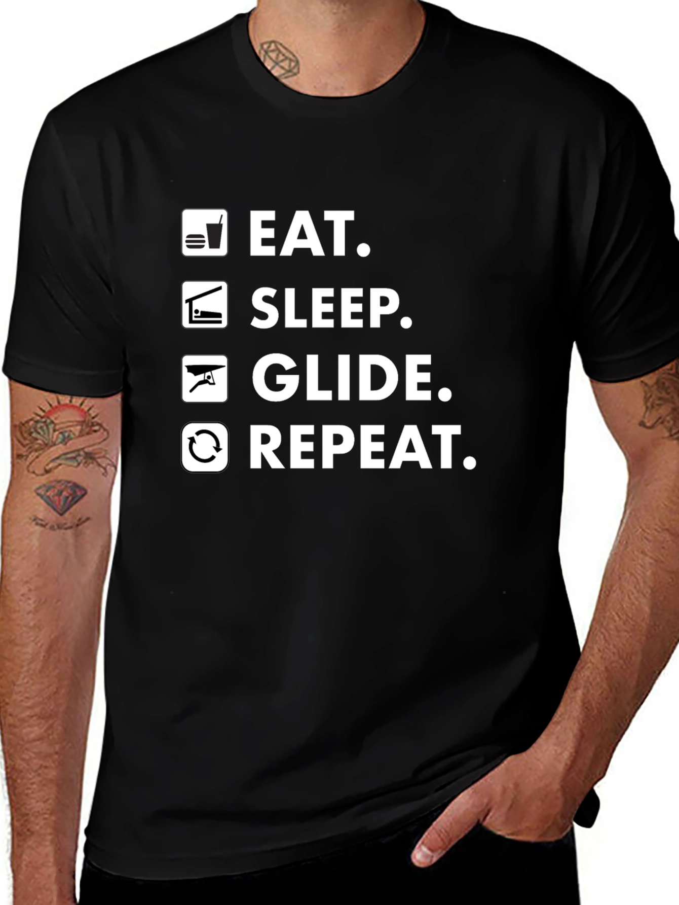 Eat Sleep Glide Repeat T-Shirt