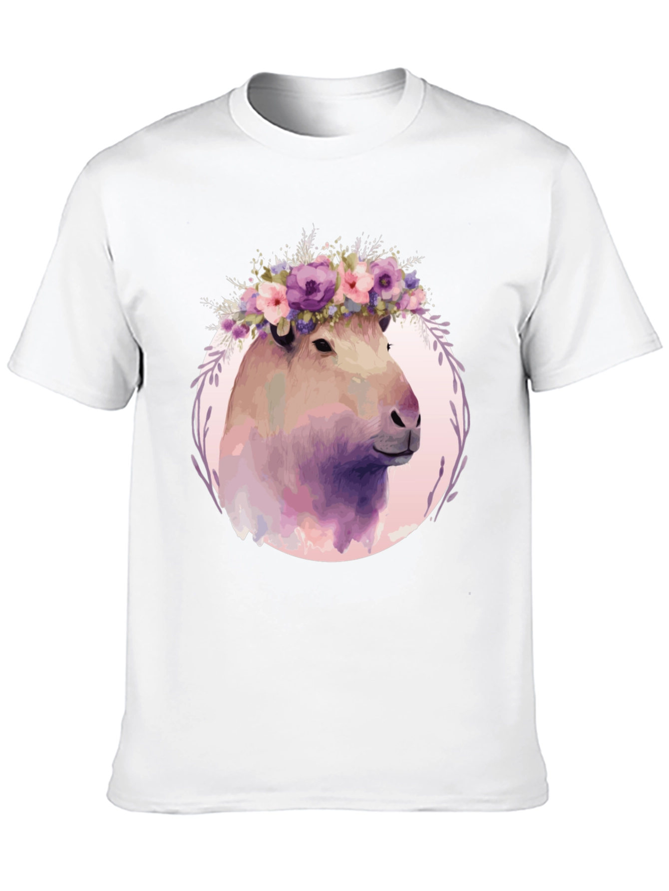 Floral Capybara T-Shirt