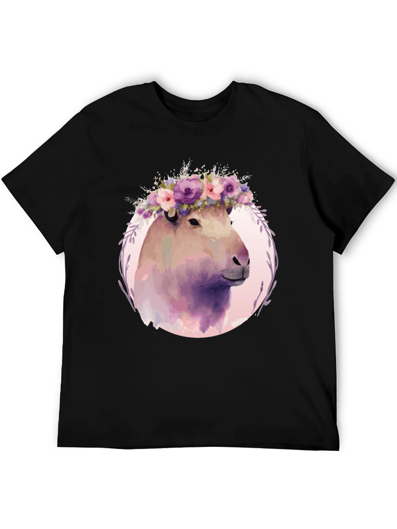 Floral Capybara T-Shirt