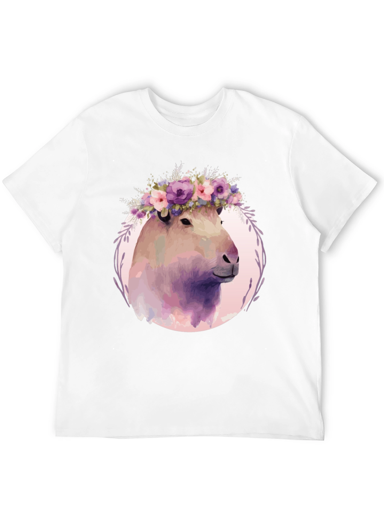 Floral Capybara T-Shirt