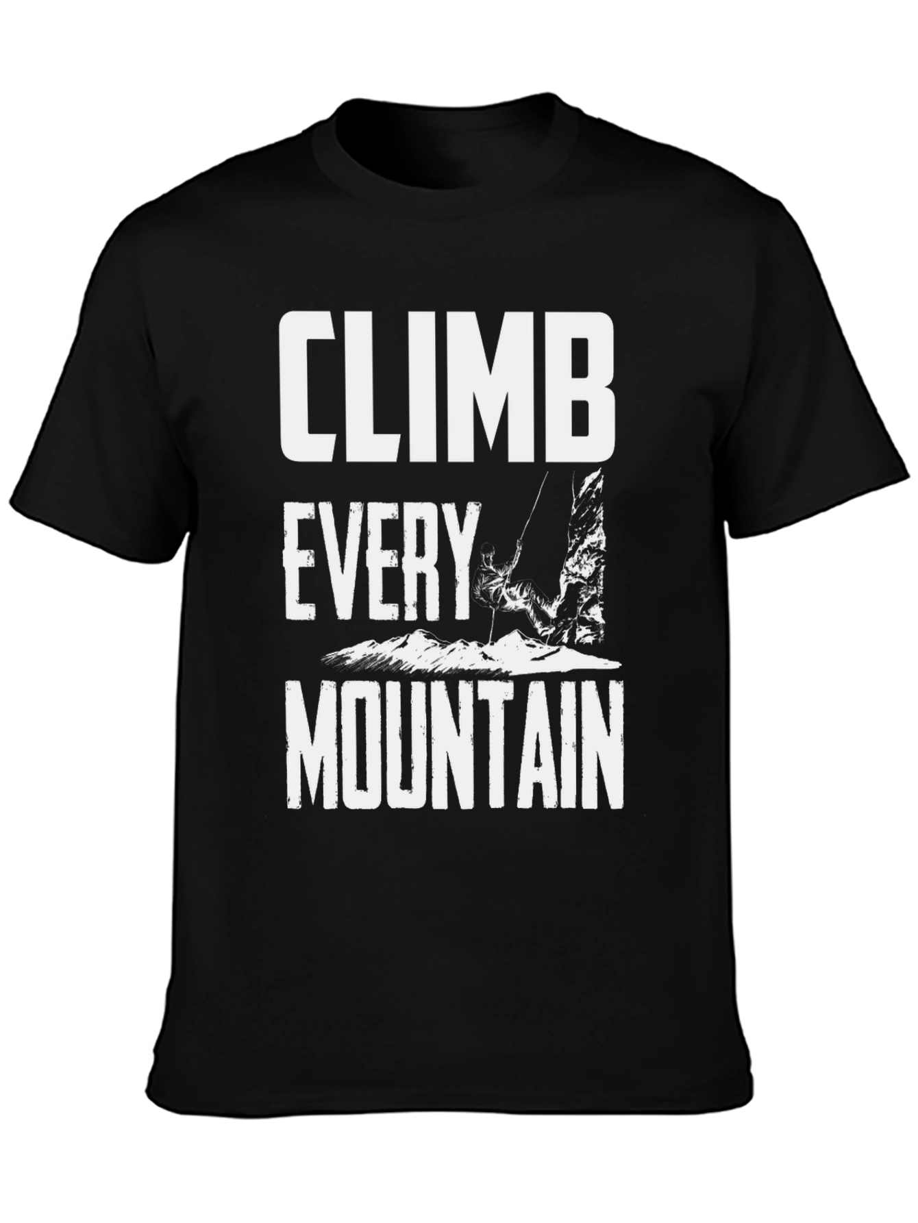 Climb Every Mountain Graphic T-Shirt - Black