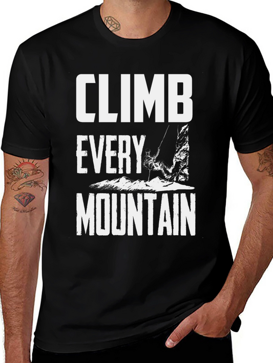 Climb Every Mountain Graphic T-Shirt - Black