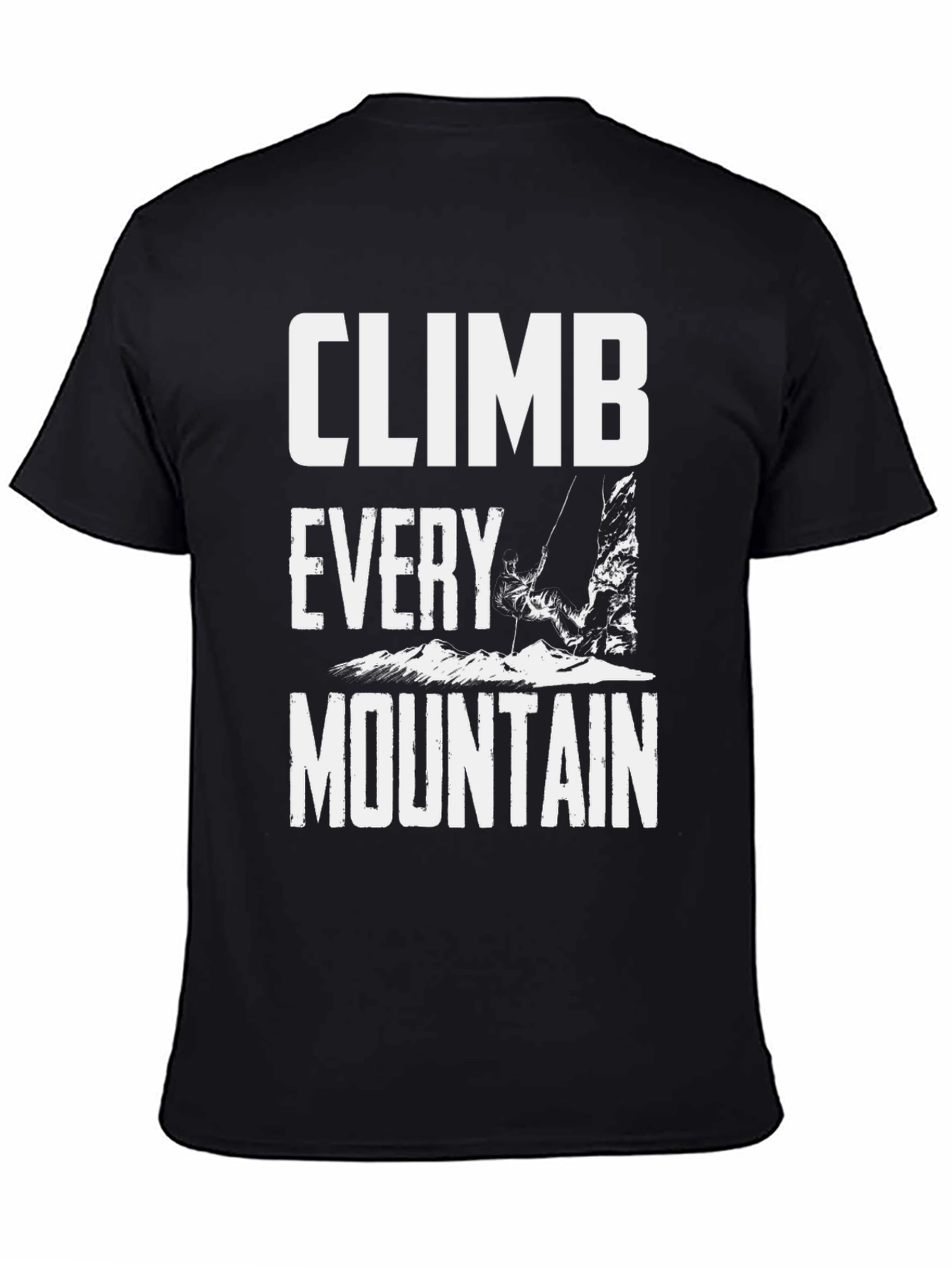 Climb Every Mountain Graphic T-Shirt - Black