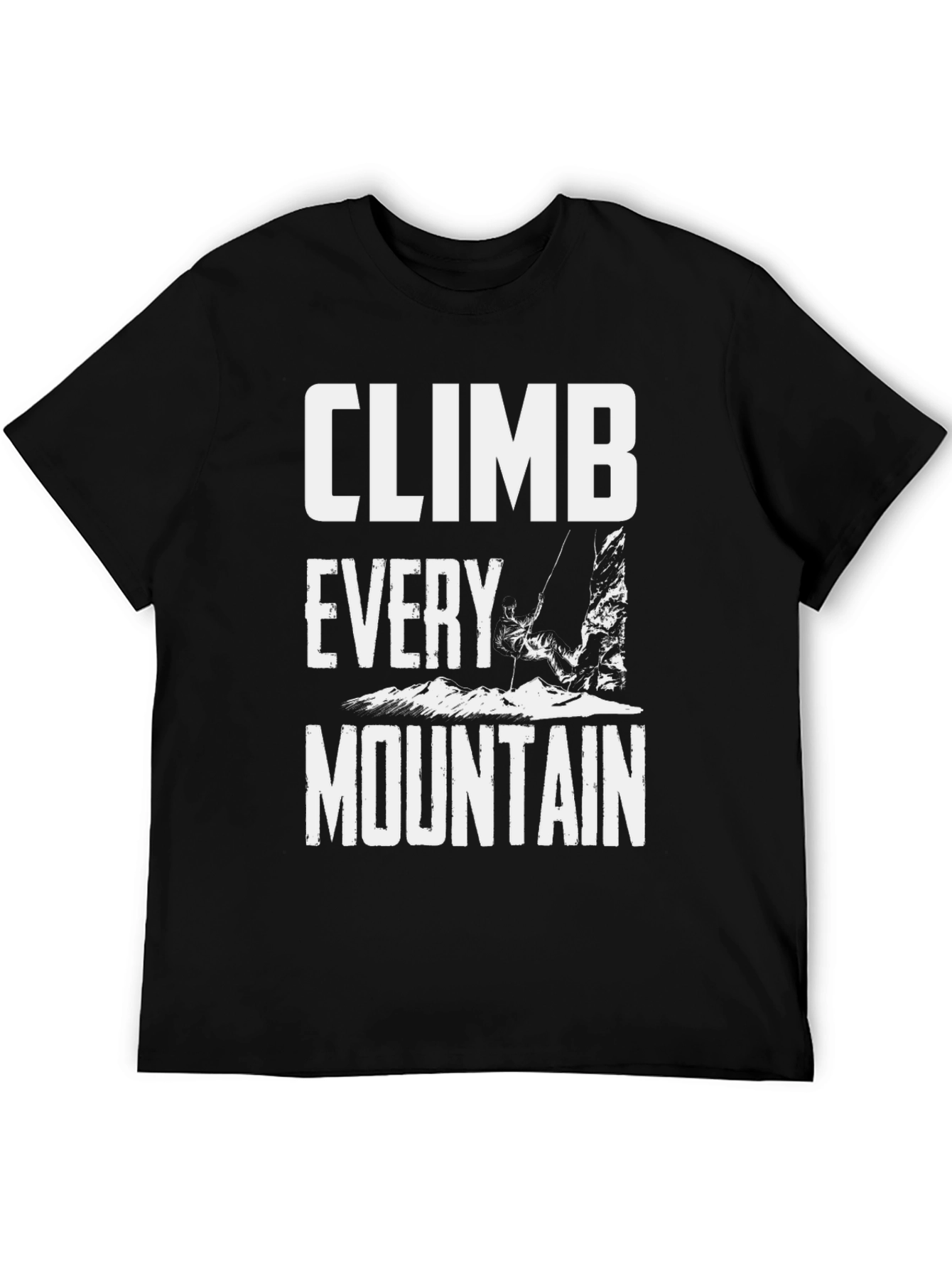 Climb Every Mountain Graphic T-Shirt - Black
