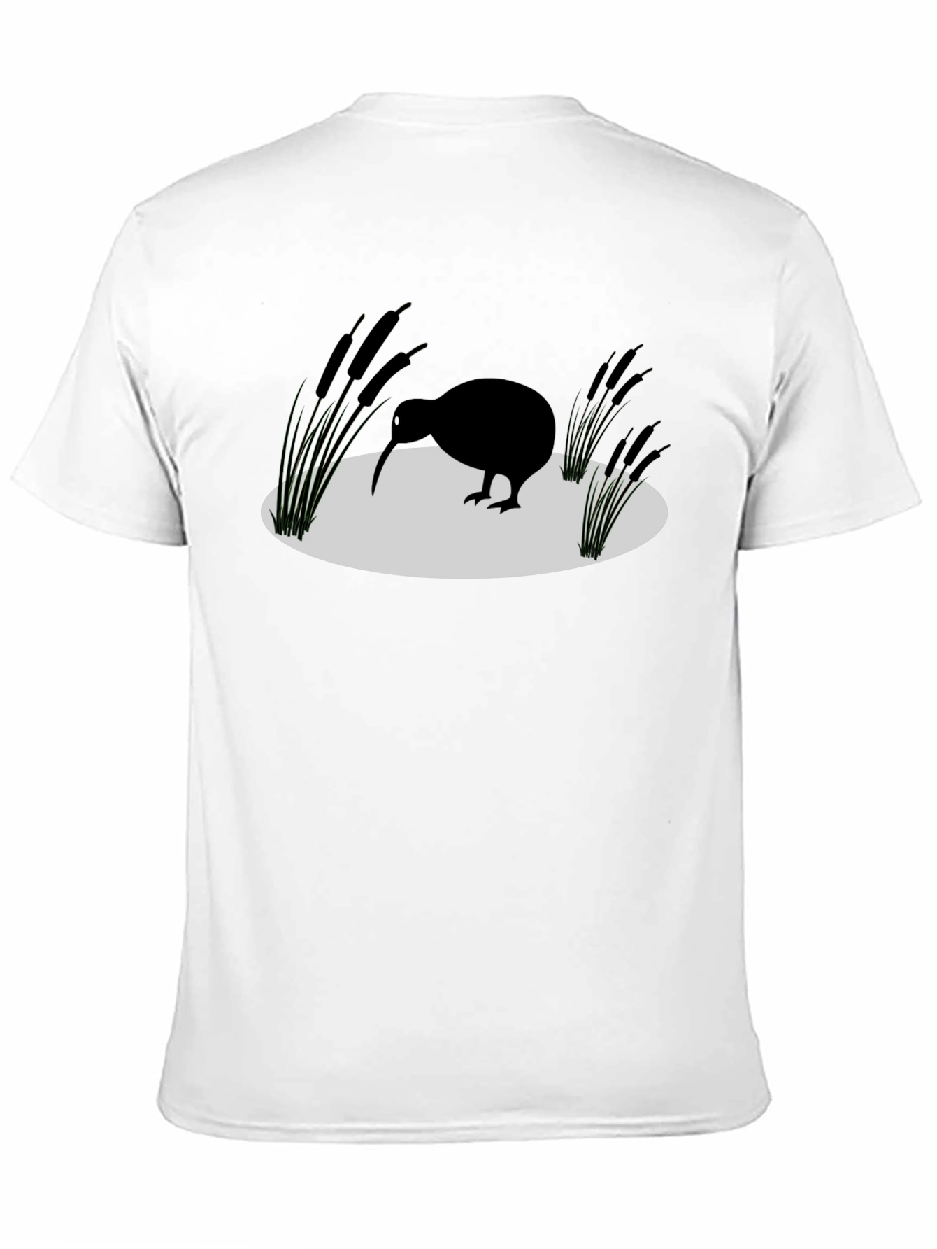 Kiwi Bird Silhouette Graphic Tee - Black