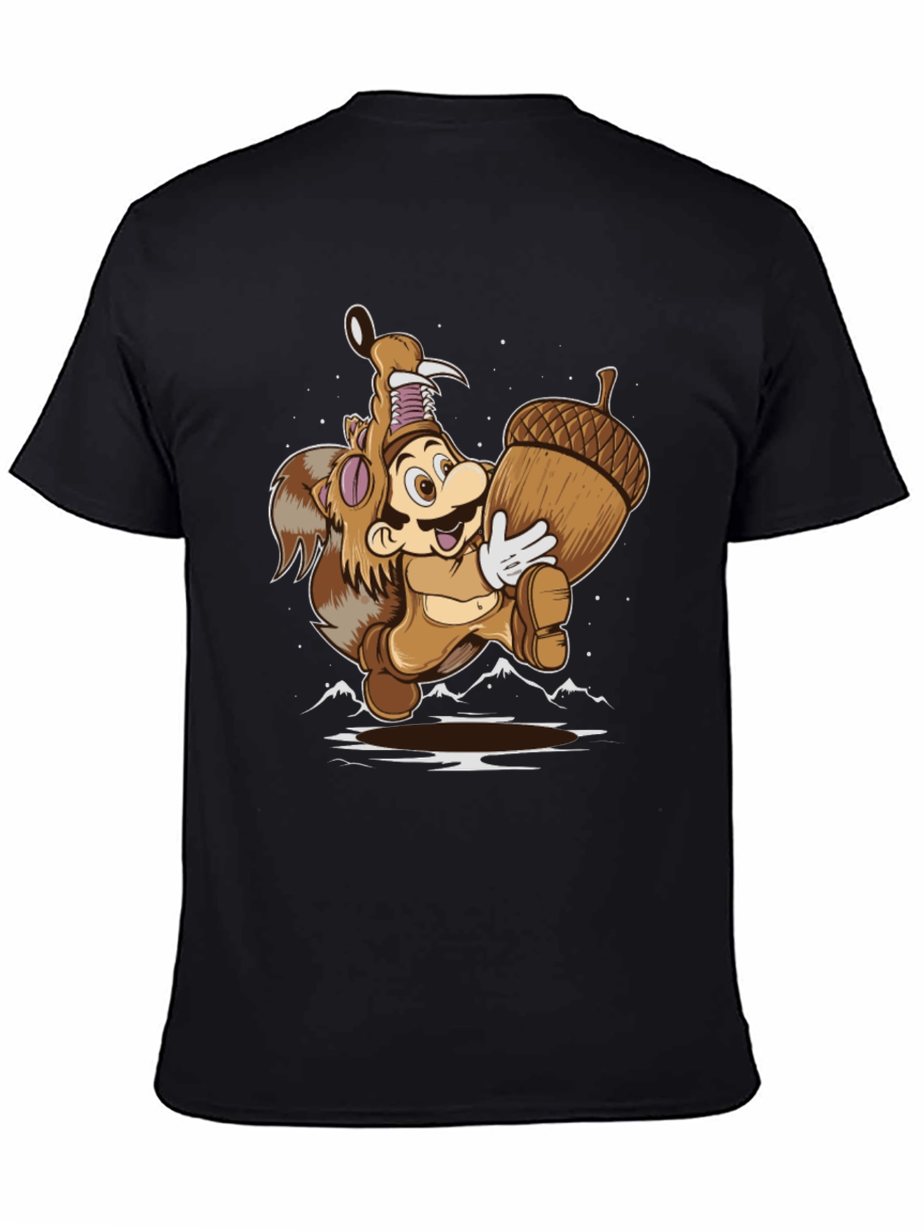 Super Mario Squirrel Suit Graphic T-Shirt