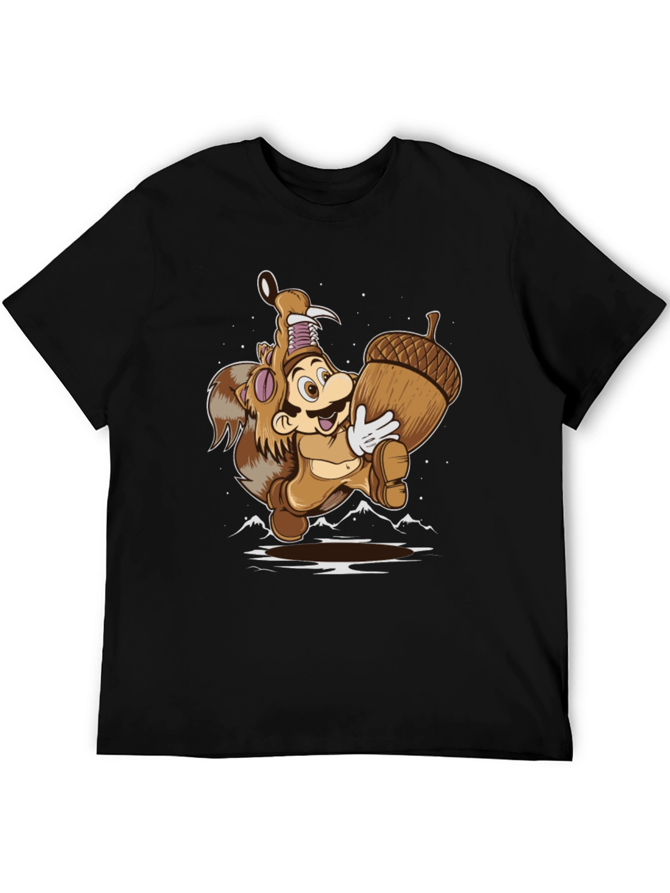 Super Mario Squirrel Suit Graphic T-Shirt