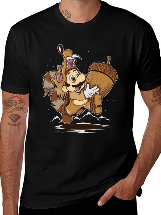 Super Mario Squirrel Suit Graphic T-Shirt