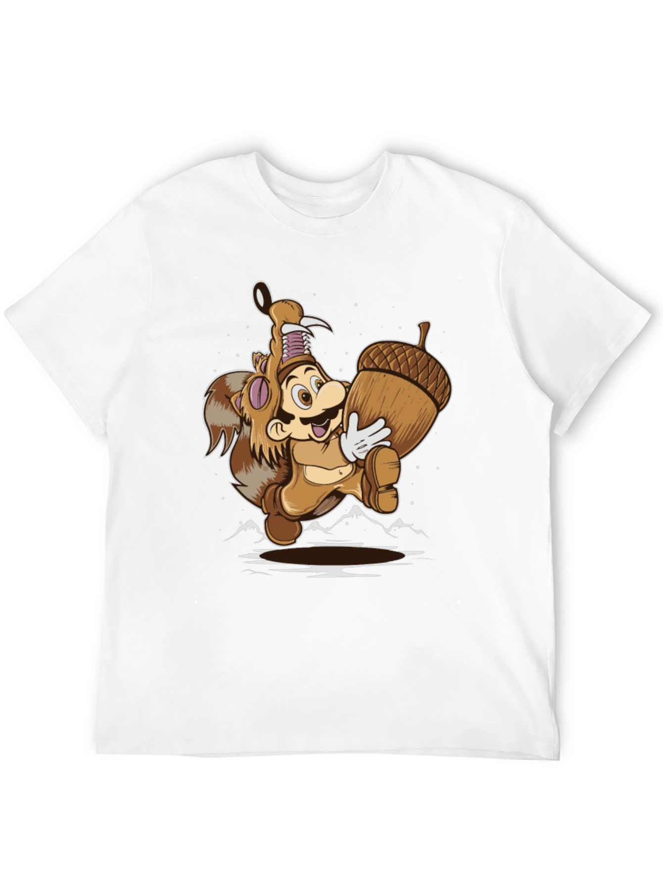 Super Mario Squirrel Suit Graphic T-Shirt