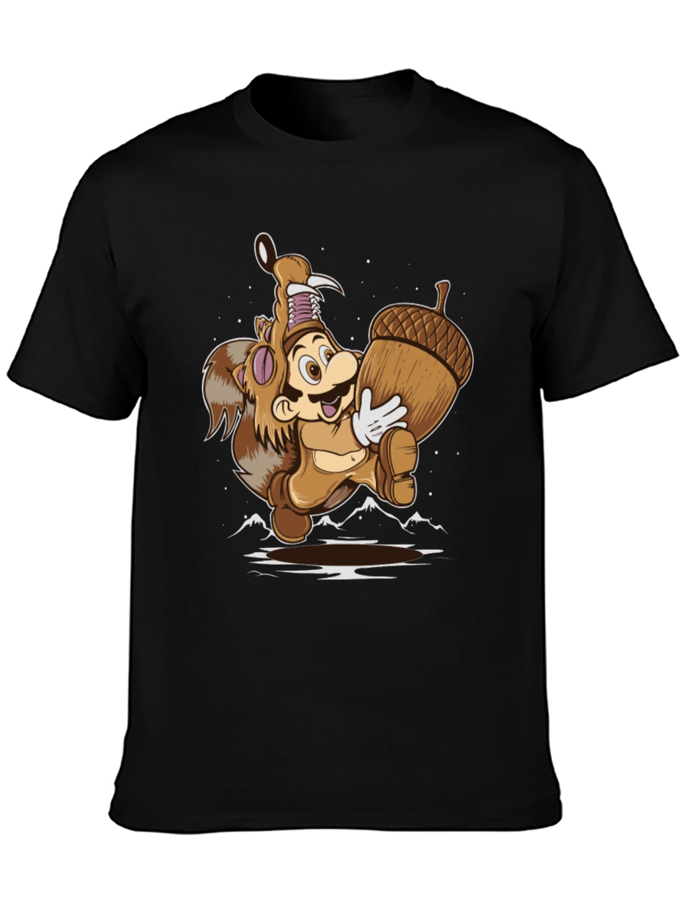 Super Mario Squirrel Suit Graphic T-Shirt