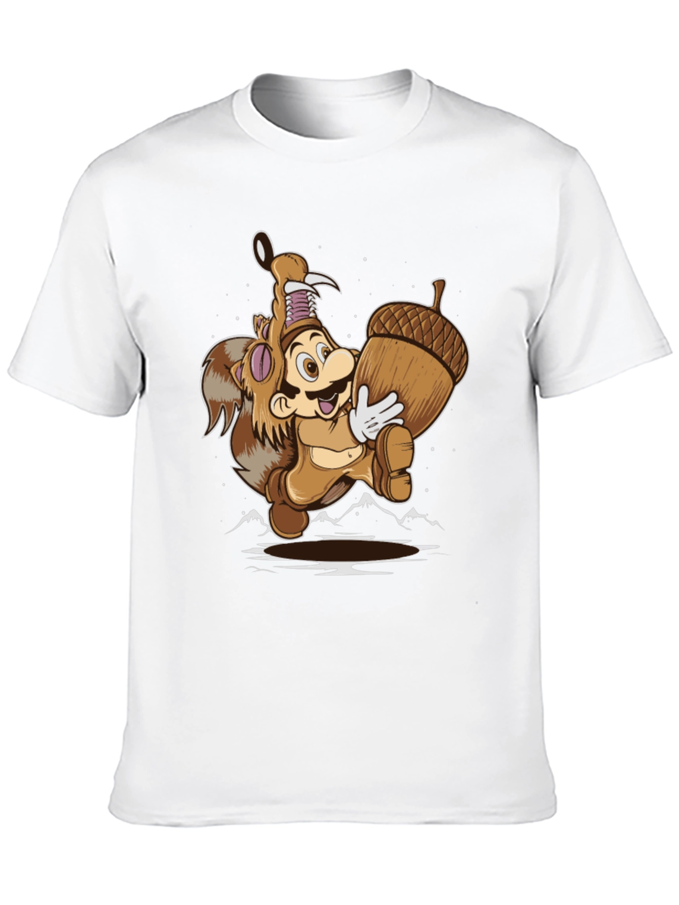Super Mario Squirrel Suit Graphic T-Shirt