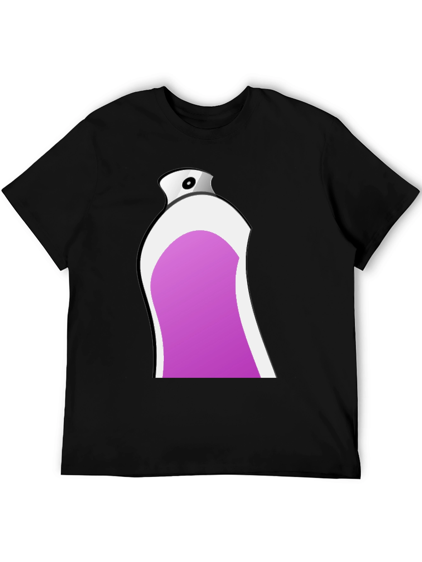 Spray Paint Can Graphic Black T-Shirt