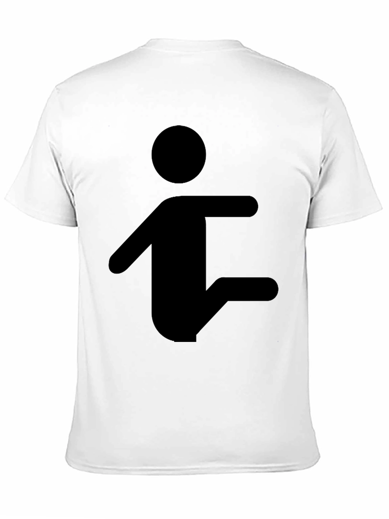 Stick Figure Pose Black T-Shirt