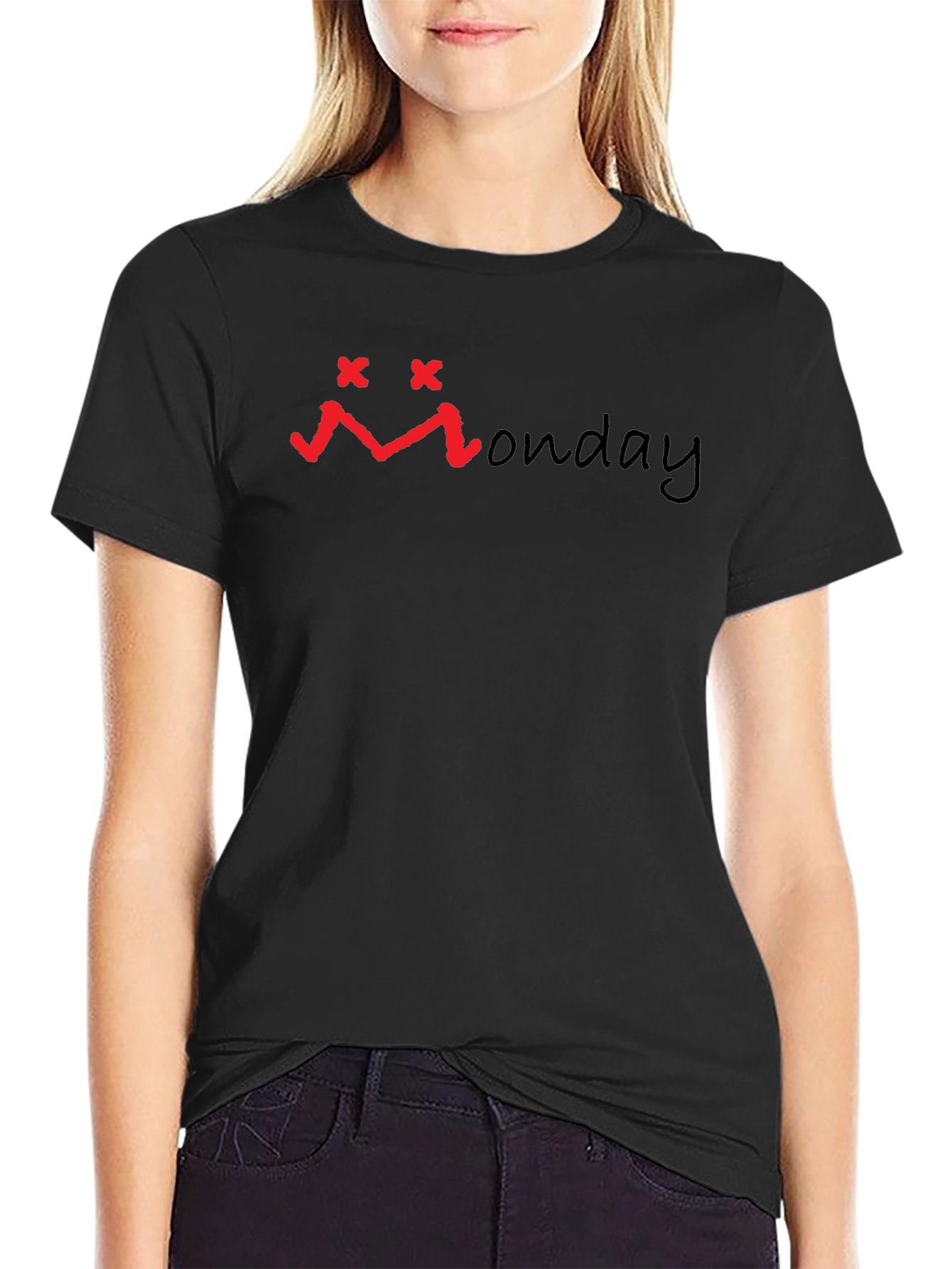 Monday Mood Black T-Shirt
