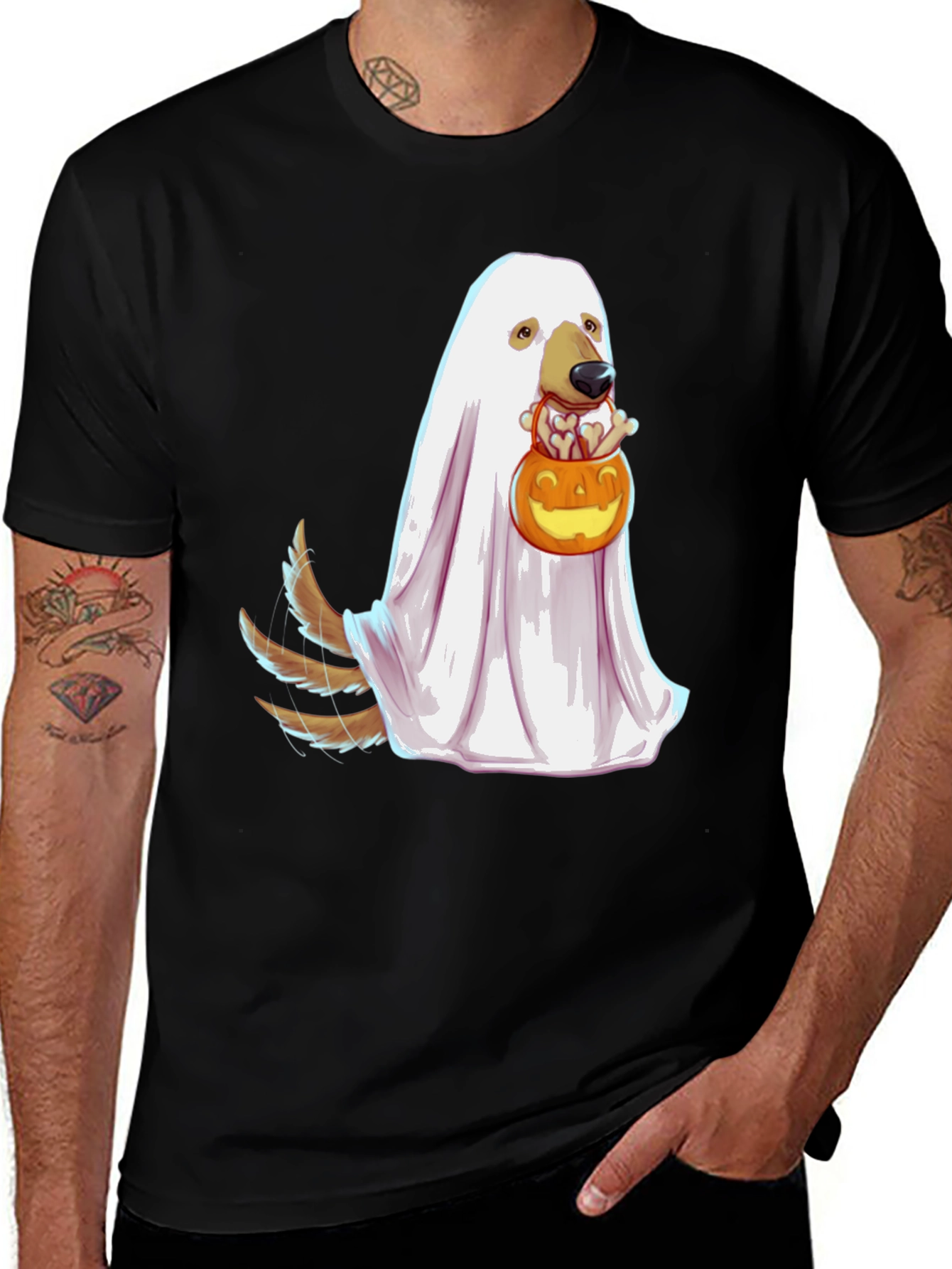 Ghost Dog Halloween T-Shirt