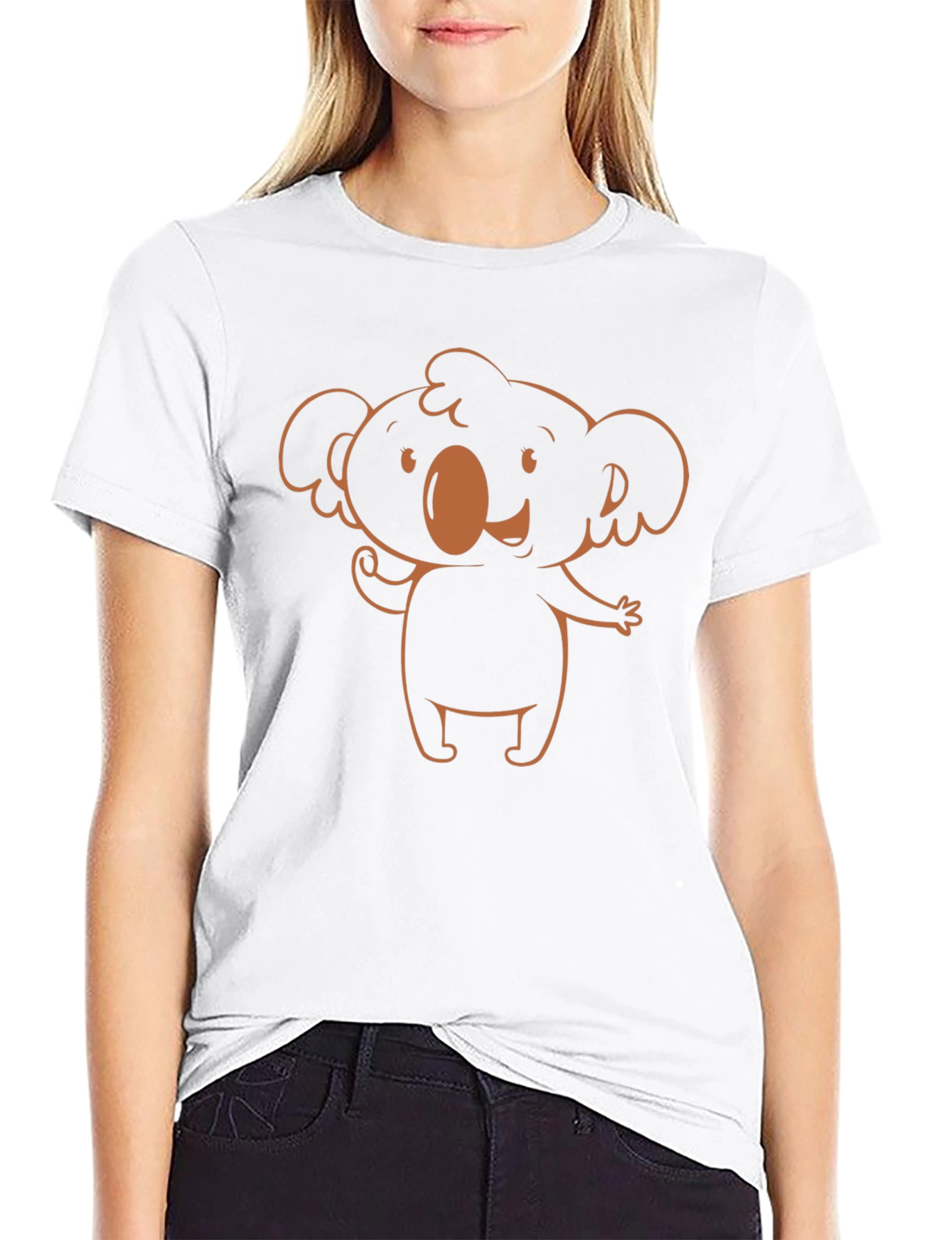 Cute Koala Graphic Tee - Black Unisex Shirt