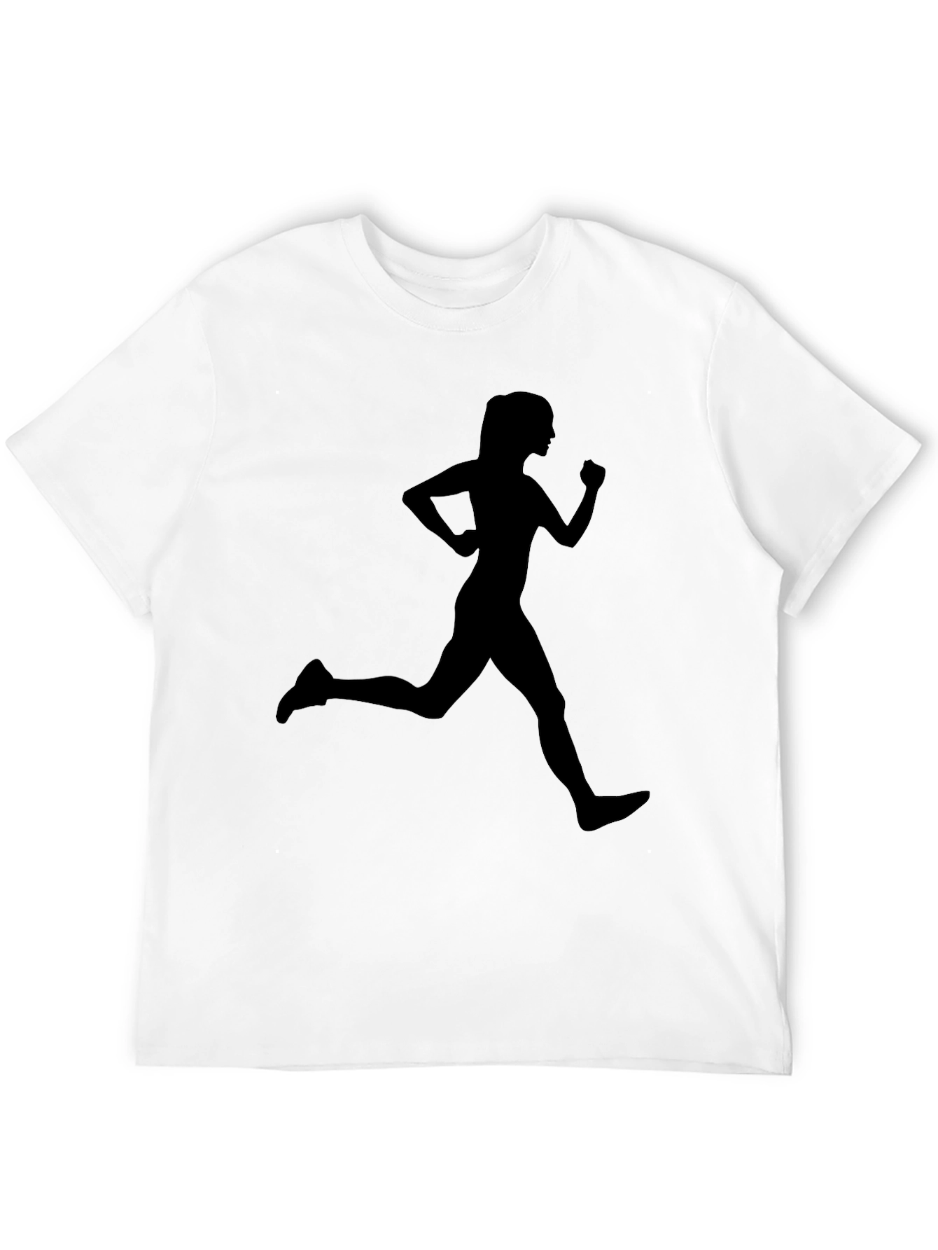 Black Running Woman Graphic T-Shirt