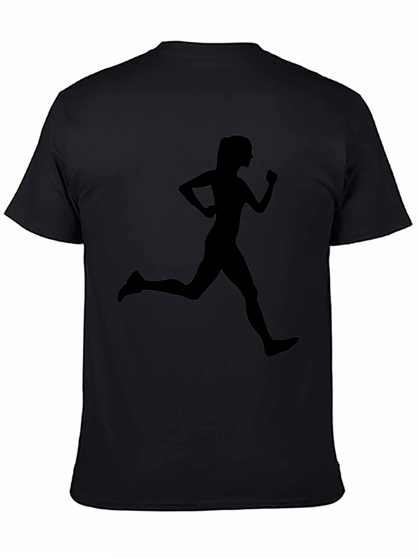 Black Running Woman Graphic T-Shirt