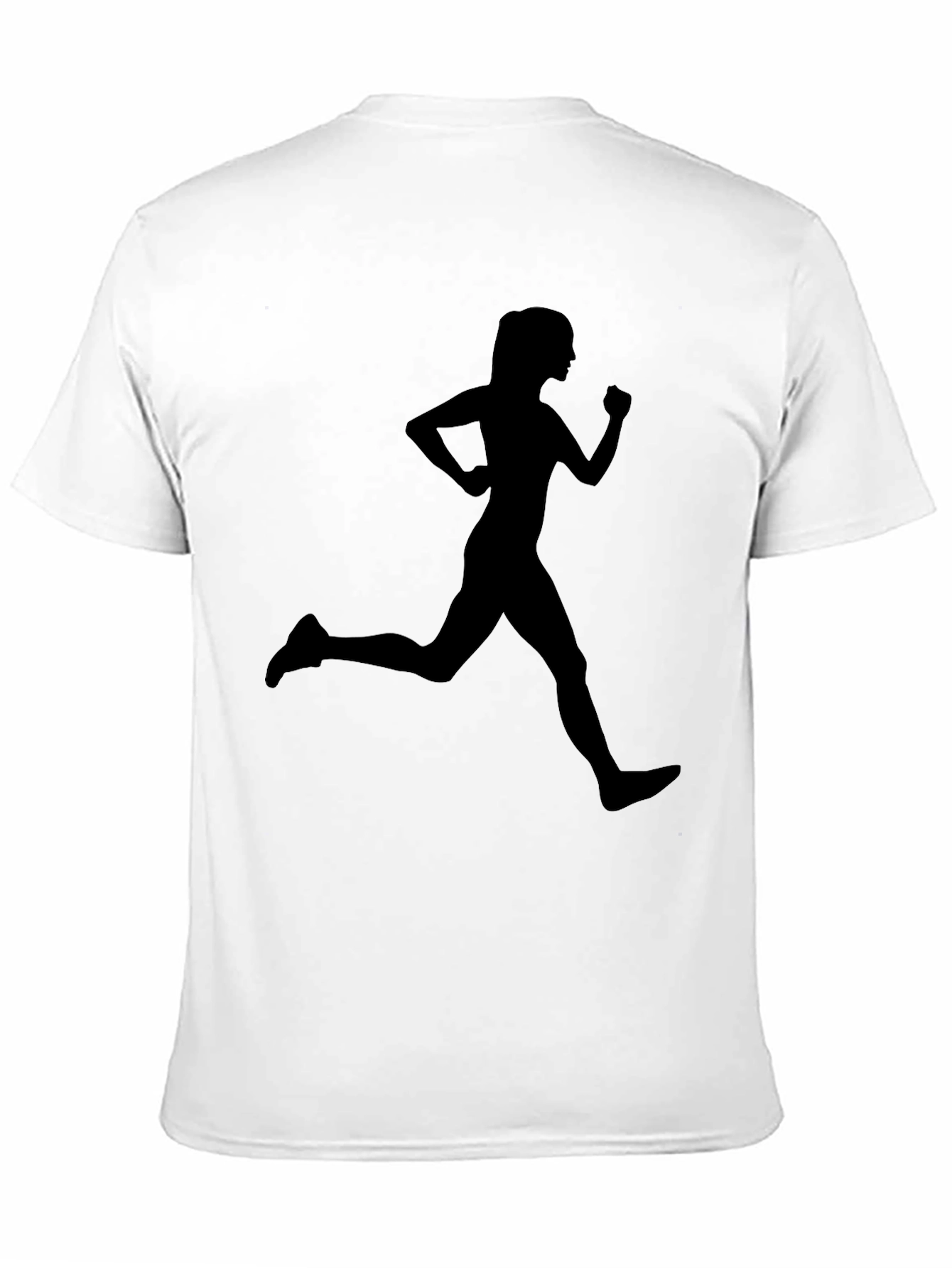Black Running Woman Graphic T-Shirt