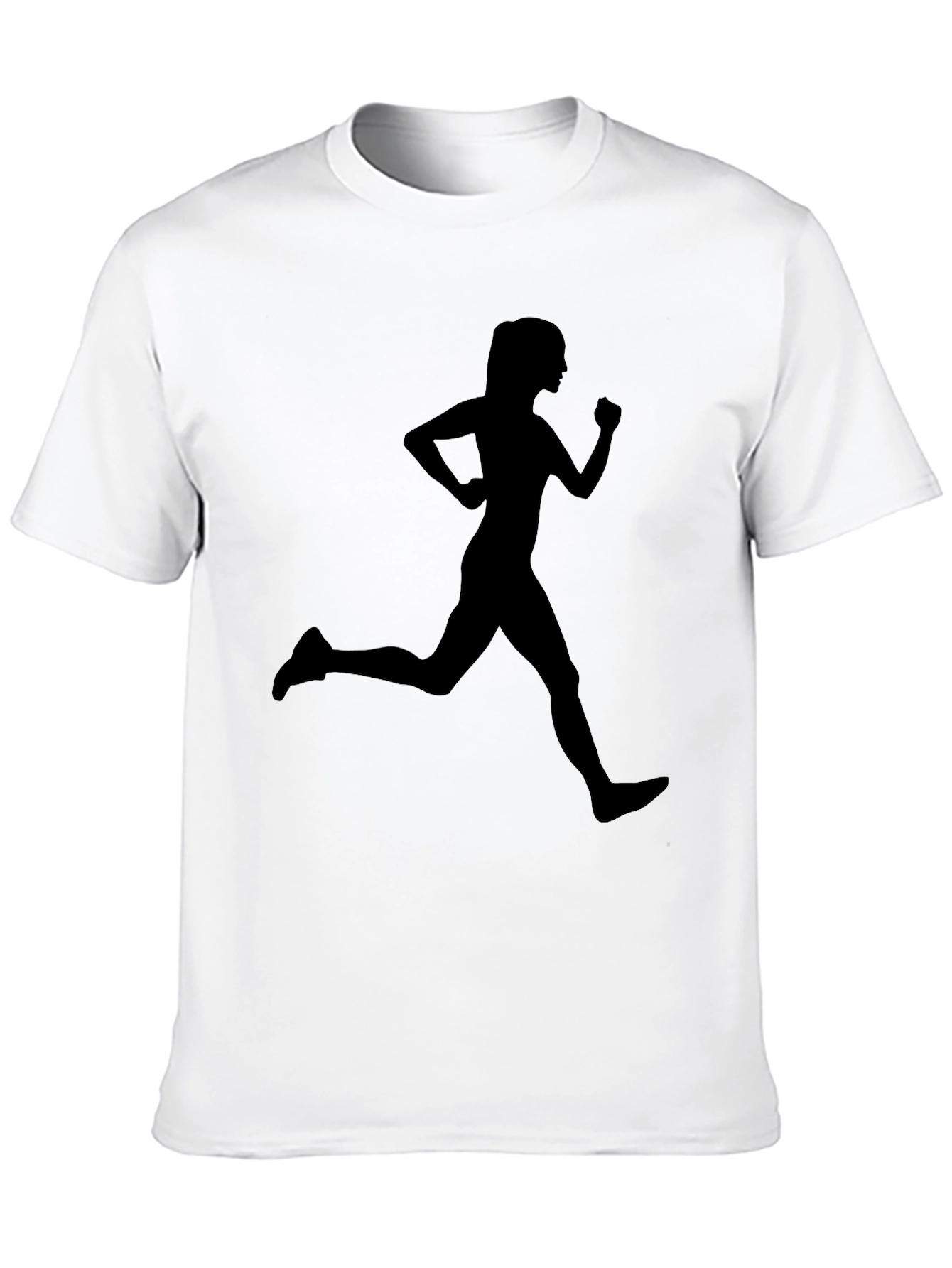 Black Running Woman Graphic T-Shirt