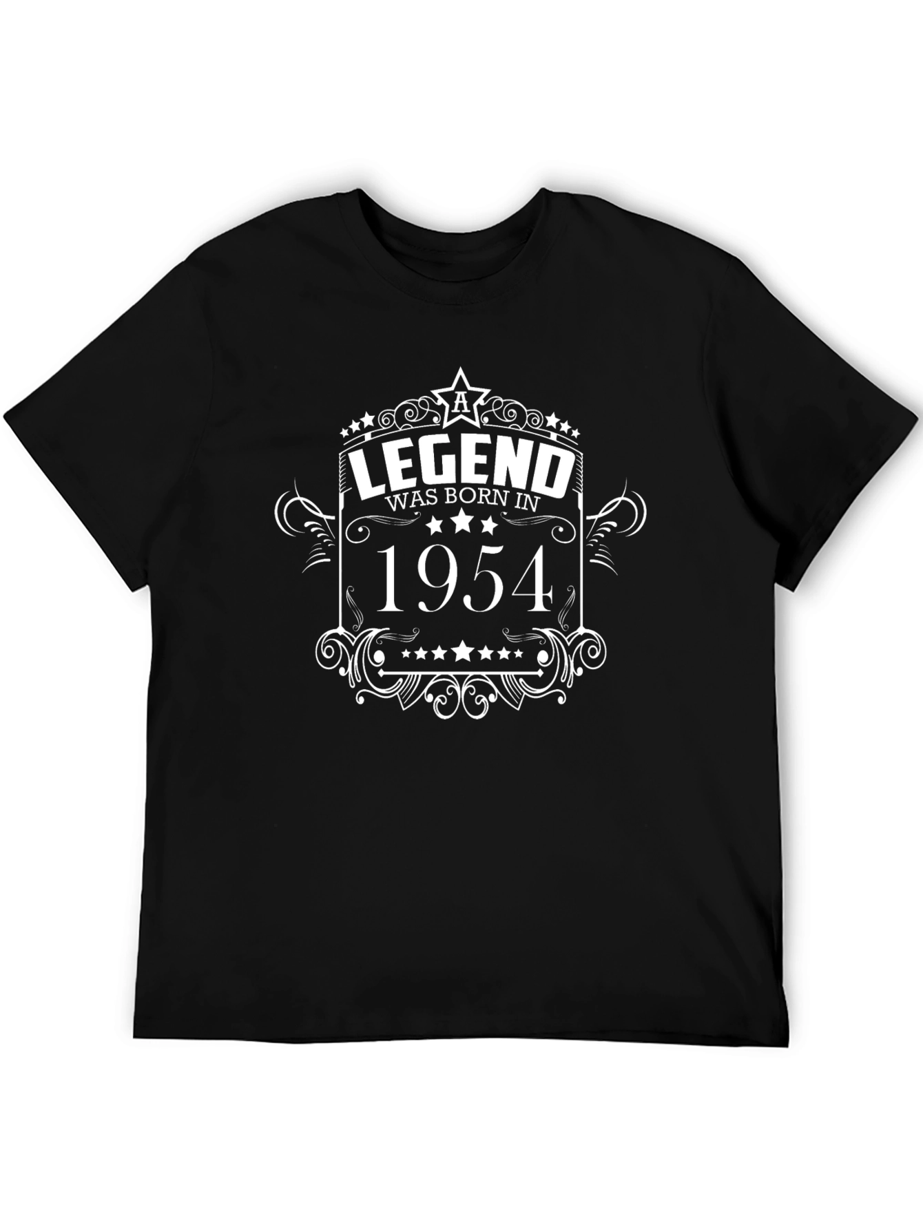 Legend Born in 1954 Black T-Shirt